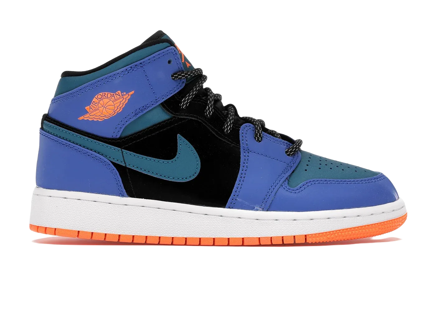 Nike Air Jordan 1 Mid Racer Blue Green Abyss (GS)