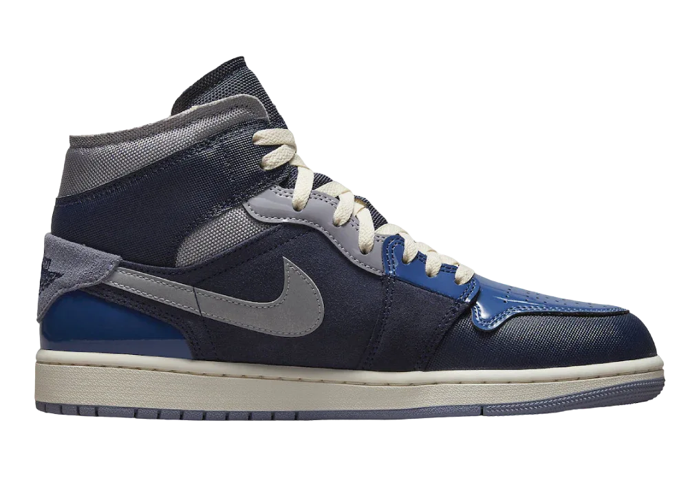 Nike Air Jordan 1 Mid SE Craft Obsidian French Blue - Mind Türkiye