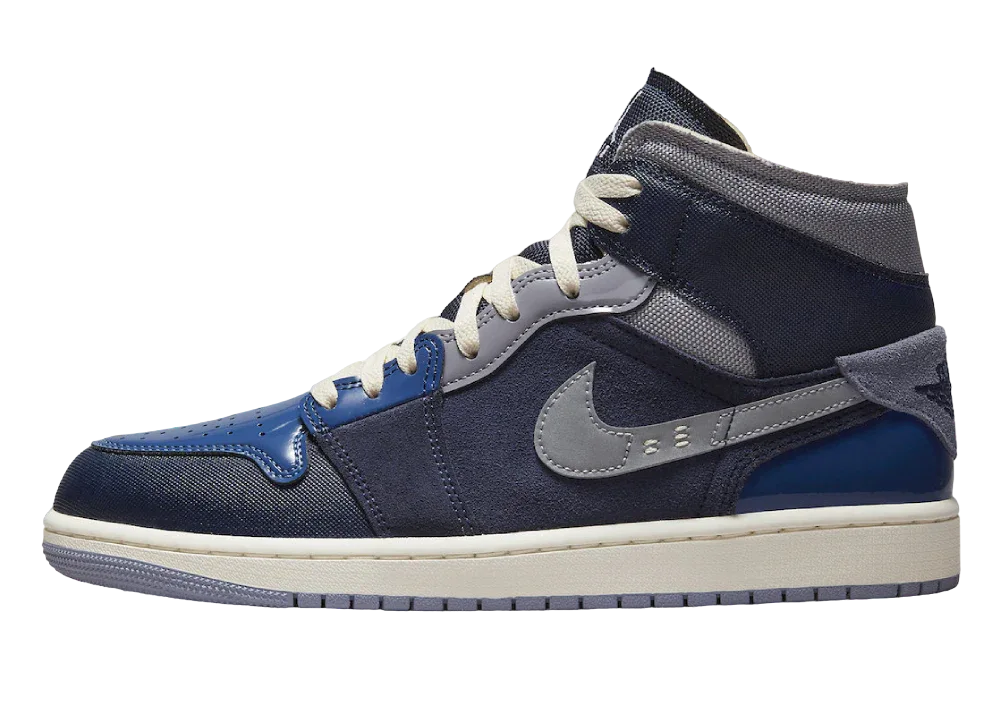 Nike Air Jordan 1 Mid SE Craft Obsidian French Blue - Mind Türkiye