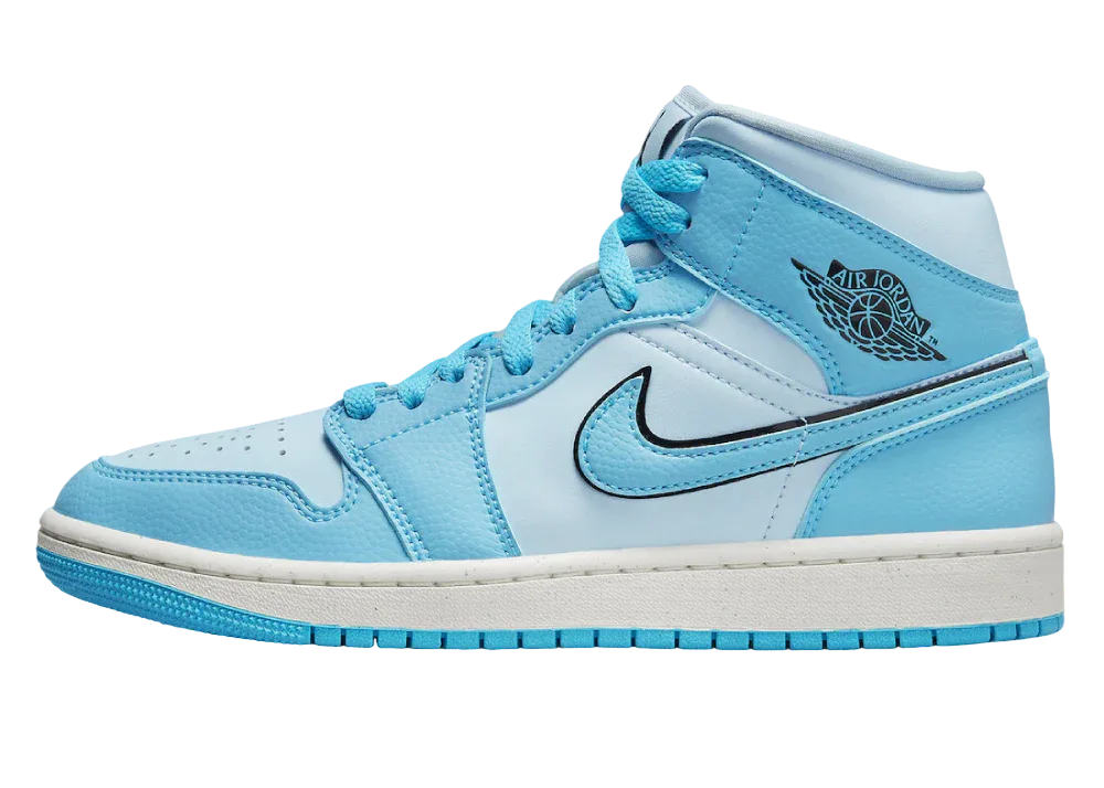 Nike Air Jordan 1 Mid SE Ice Blue (W) - Mind Türkiye
