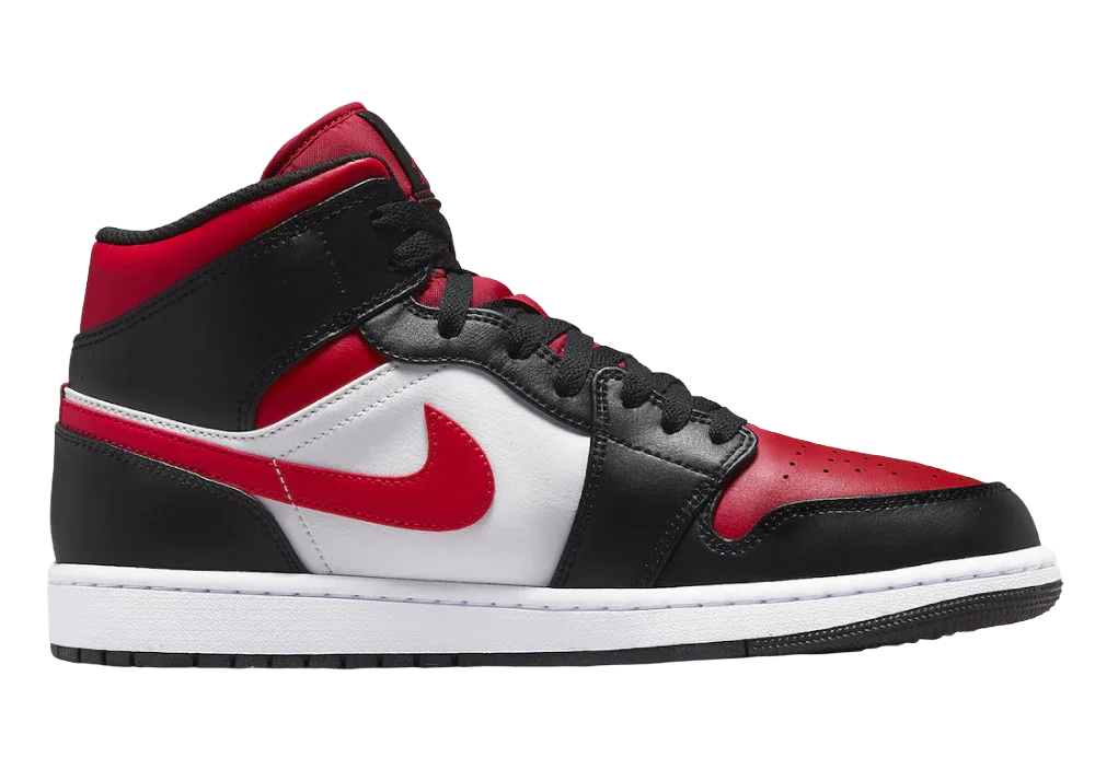 Nike Air Jordan 1 Mid White Black Red (2022) - Mind Türkiye