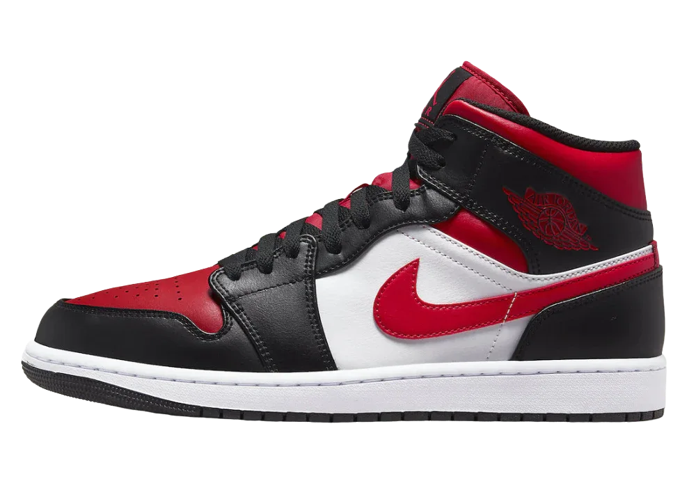 Nike Air Jordan 1 Mid White Black Red (2022) - Mind Türkiye