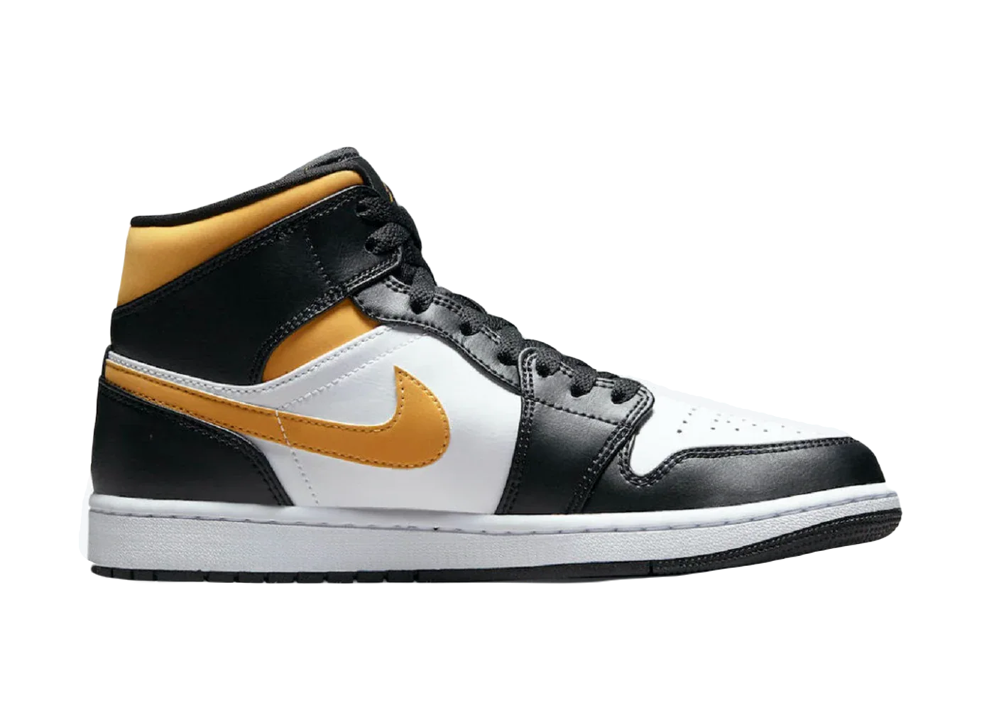 Nike Air Jordan 1 Mid White Pollen Black