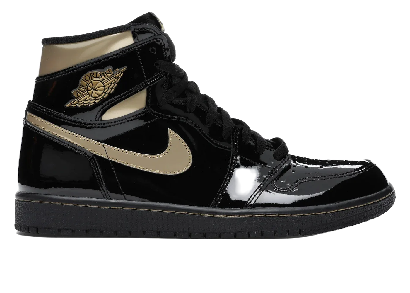 Nike Air Jordan 1 Retro High Black Metallic Gold (2020) - Mind Türkiye