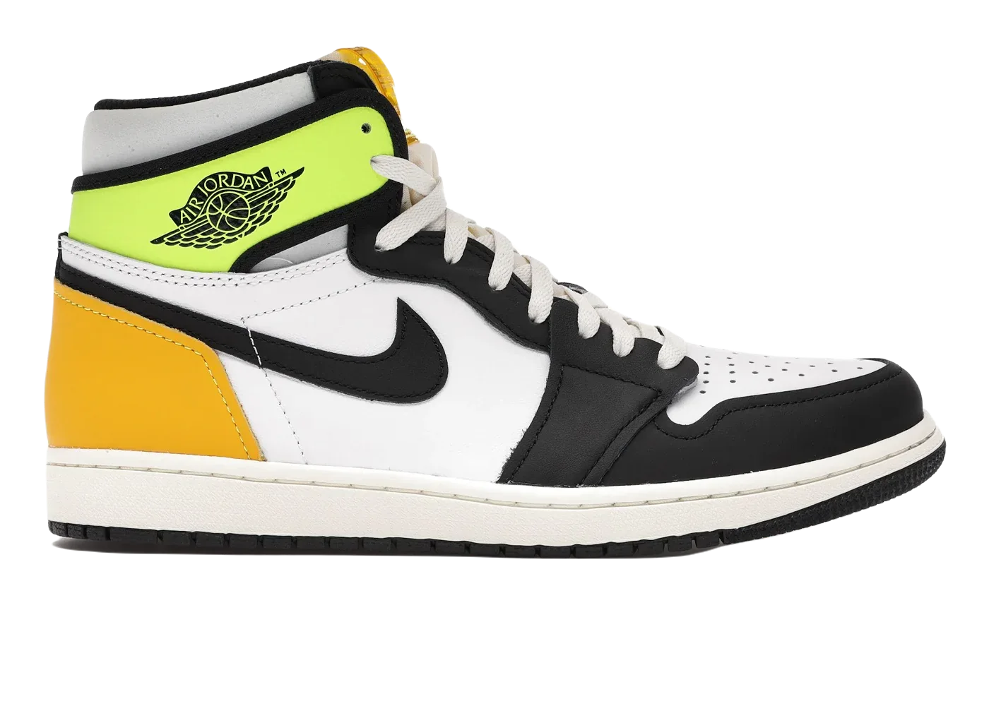 Nike Air Jordan 1 Retro High White Black Volt University Gold - Mind Türkiye