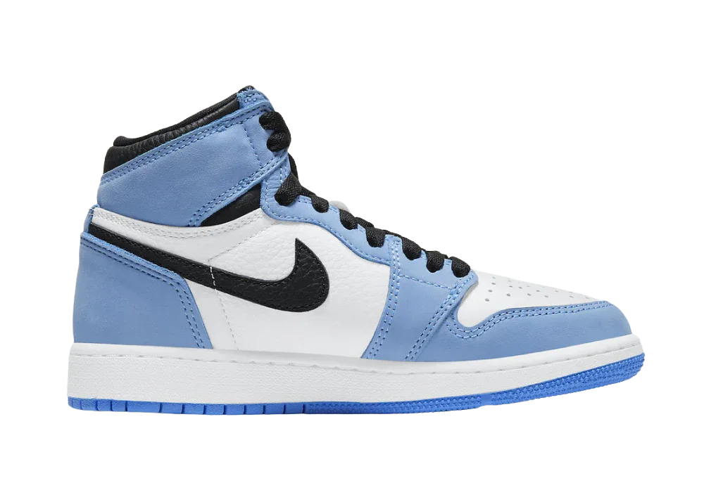 Nike Air Jordan 1 Retro High White University Blue Black (GS) - Mind Türkiye