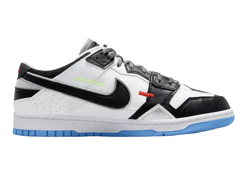 Nike Dunk Low Scrap Black Neutral Grey University Blue White