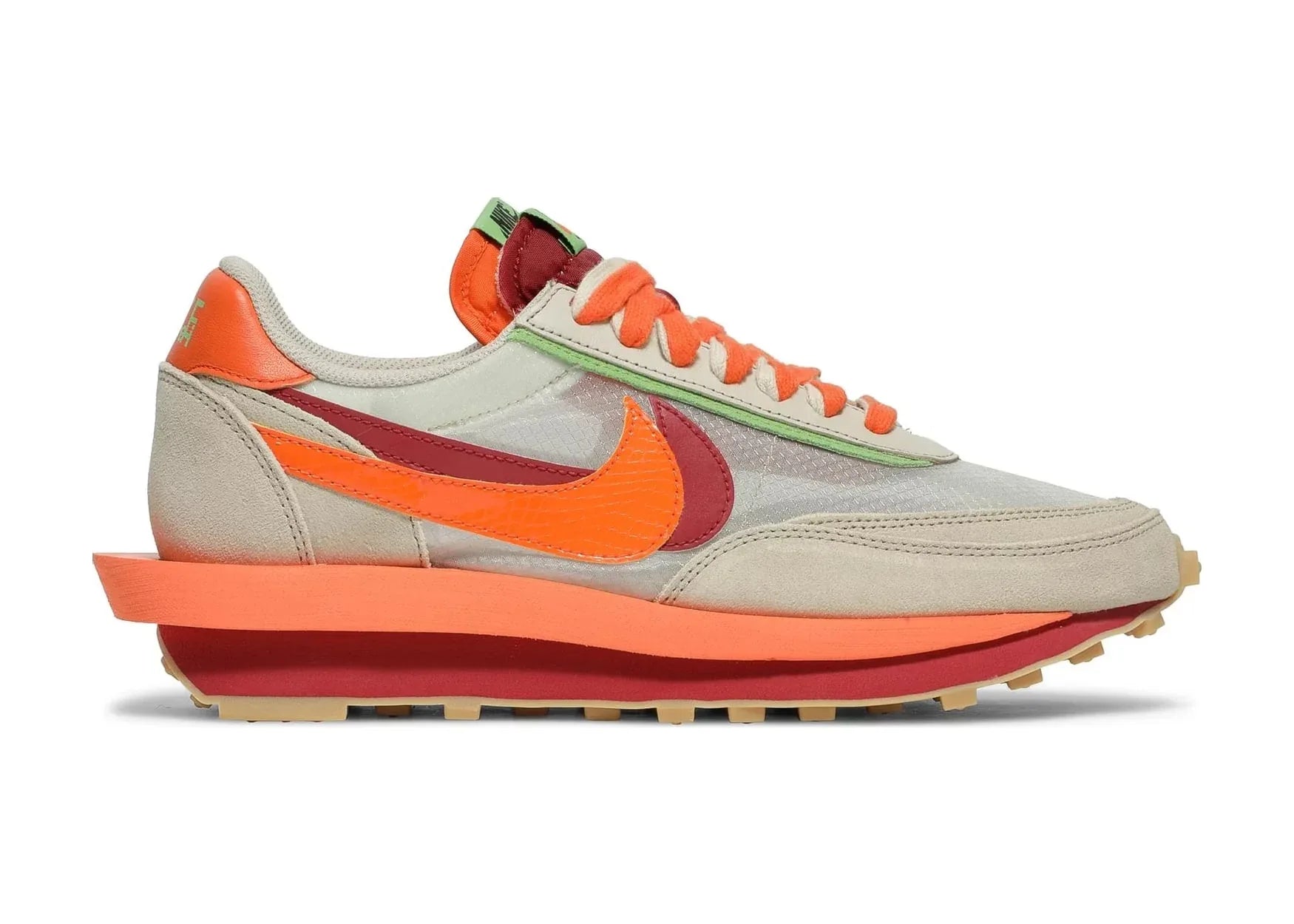 Nike LD Waffle Sacai CLOT Kiss Of Death Net Orange Blaze - Mind Türkiye