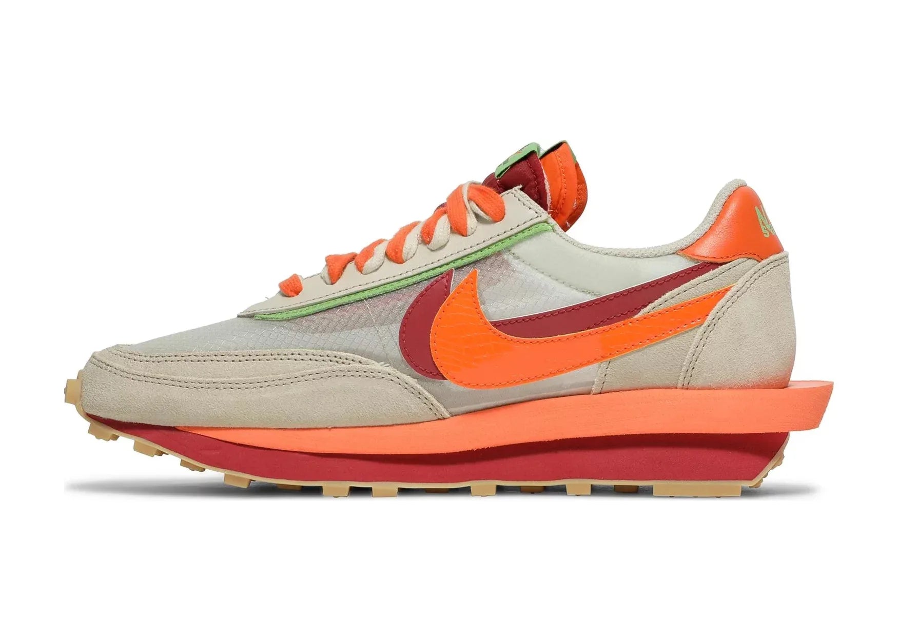Nike LD Waffle Sacai CLOT Kiss Of Death Net Orange Blaze - Mind Türkiye