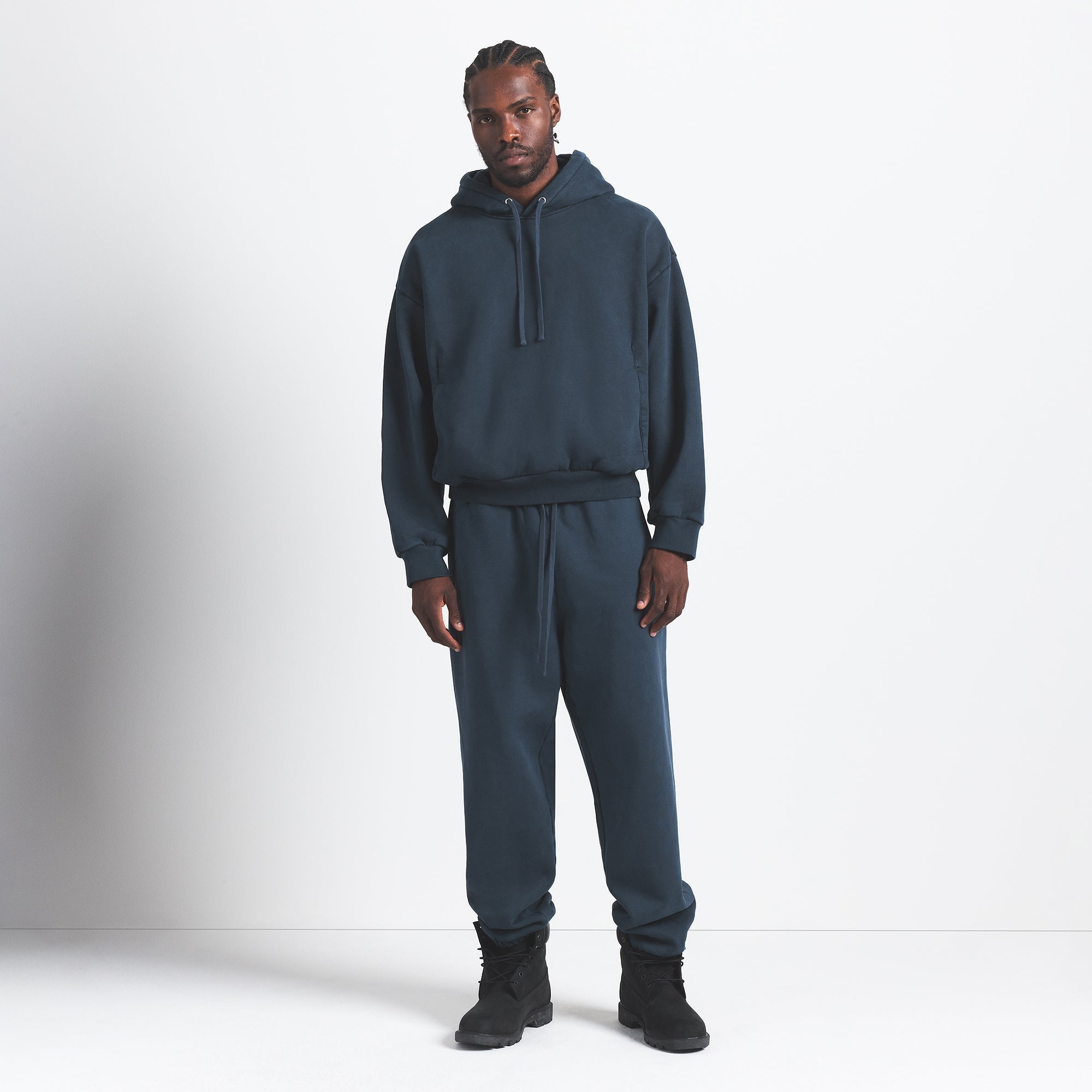 SKIMS HEAVYWEIGHT FLEECE MENS HOODIE | NAVY - Mind Türkiye