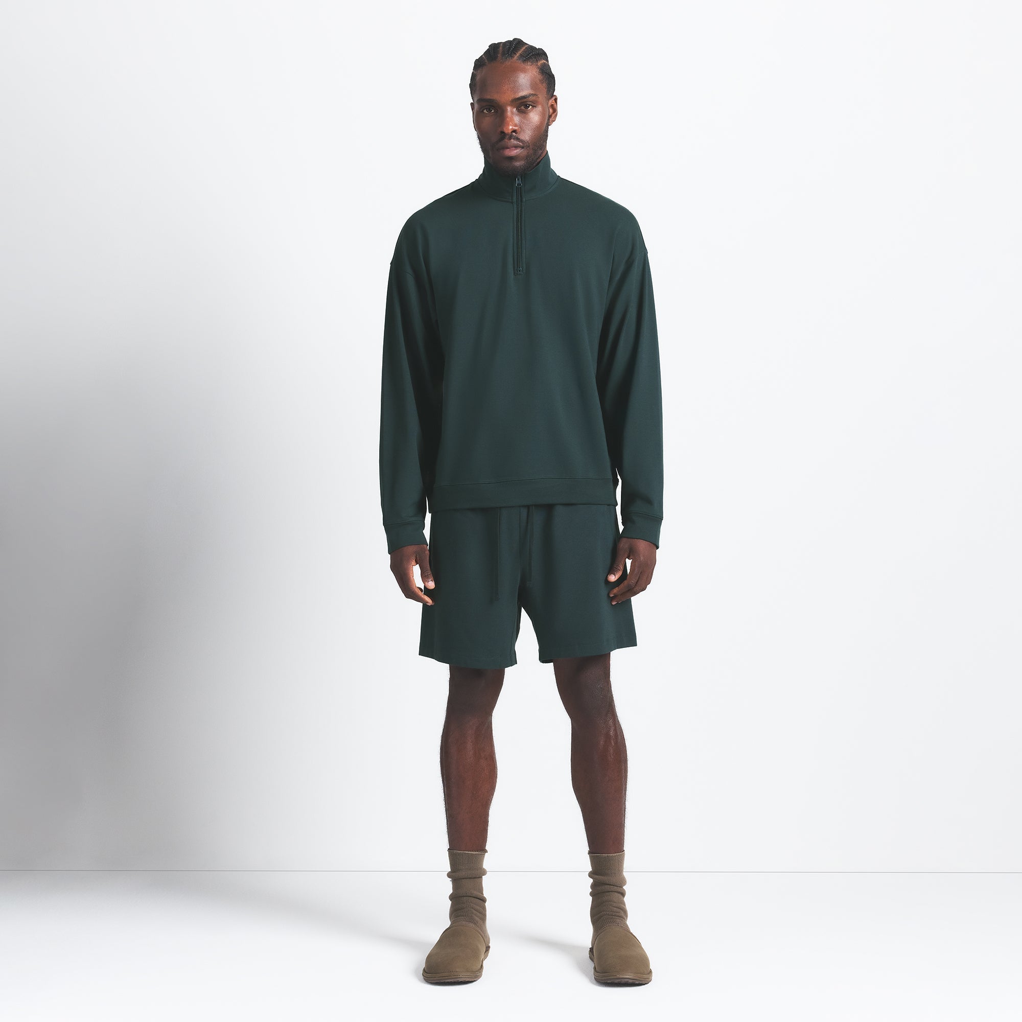 SKIMS JERSEY LOUNGE MENS RELAXED QUARTER ZIP PULLOVER | TINT - Mind Türkiye