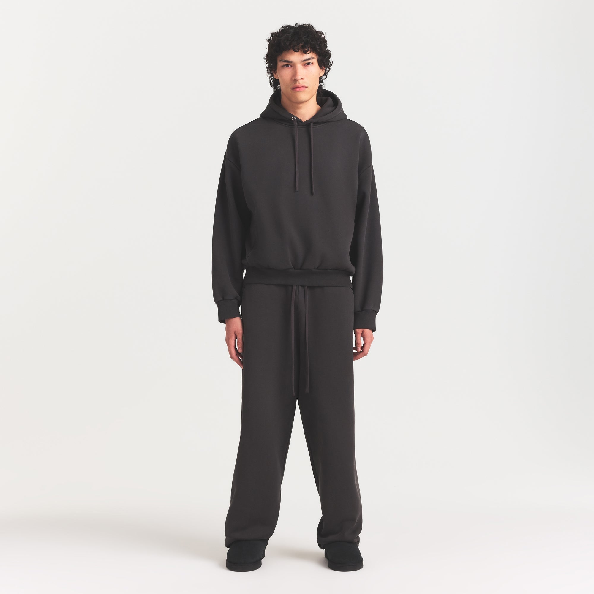 SKIMS HEAVYWEIGHT FLEECE MENS STRAIGHT LEG PANT | WASHED ONYX - Mind Türkiye