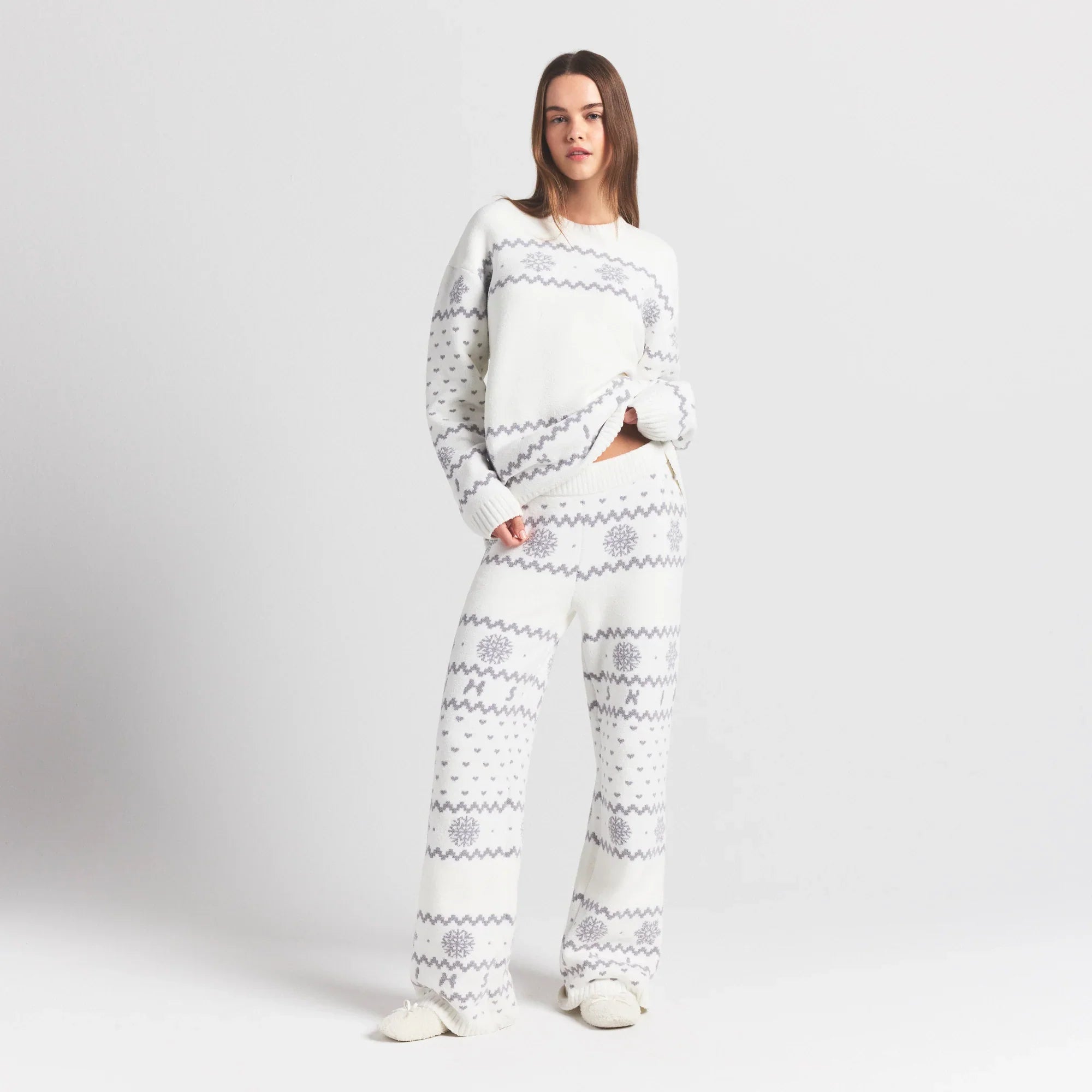 SKIMS COZY LIGHT PANT | MARBLE HEART FAIR ISLE - Mind Türkiye