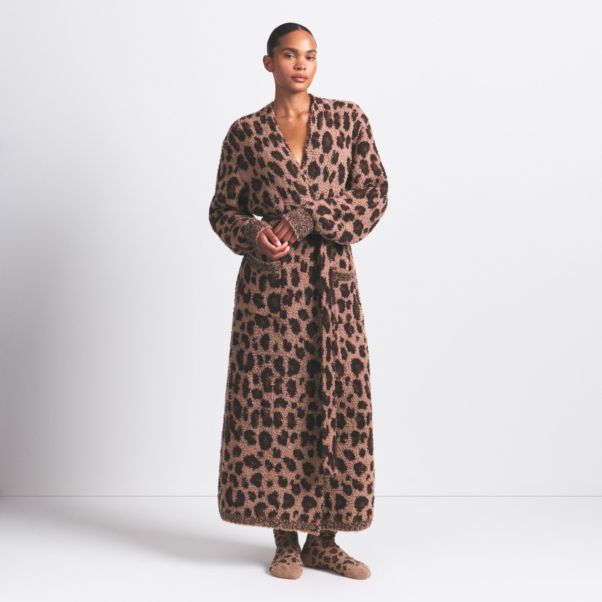 SKIMS COZY KNIT SOCK | SIENNA LEOPARD PRINT - Mind Türkiye