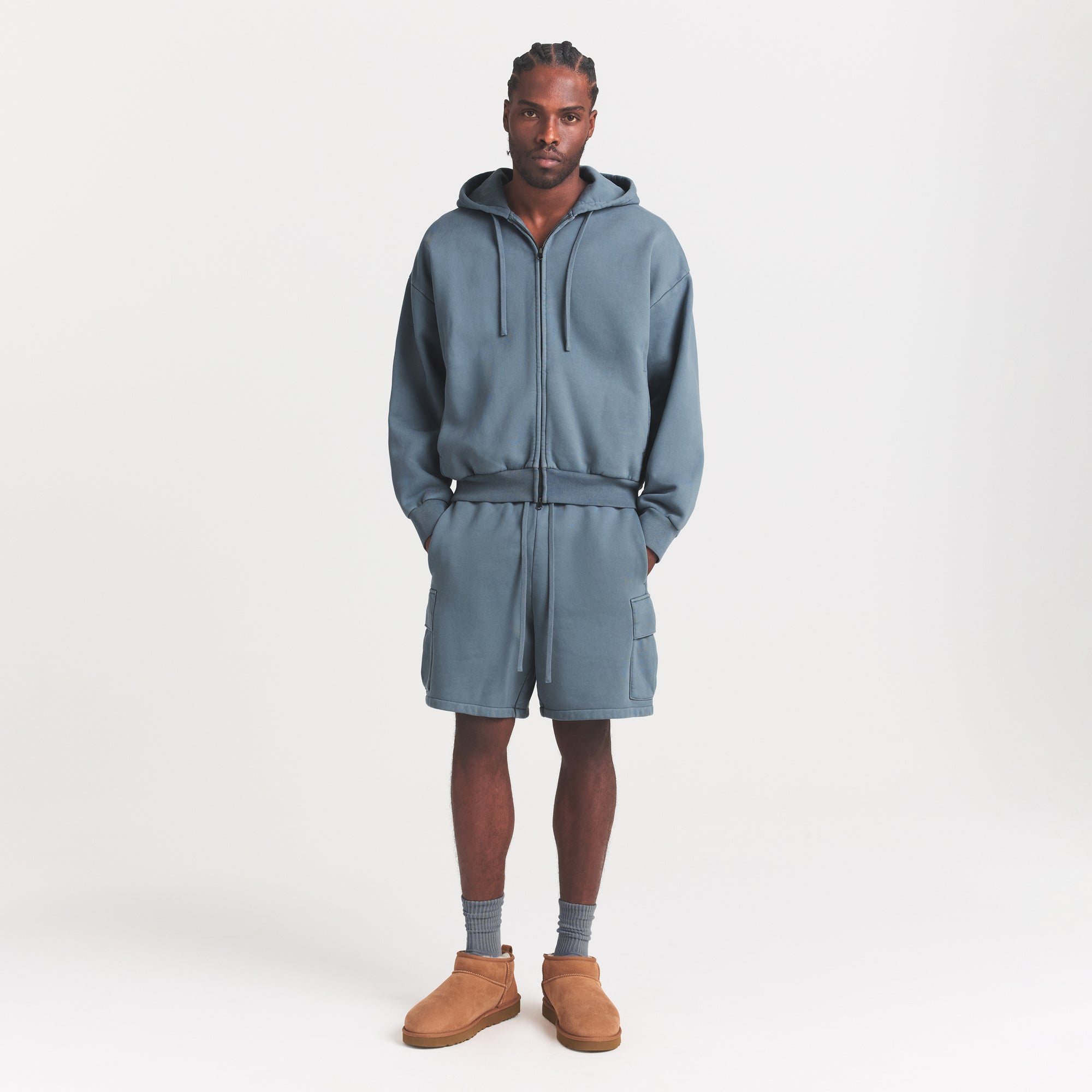 SKIMS HEAVYWEIGHT FLEECE MENS CARGO SHORT | KYANITE - Mind Türkiye
