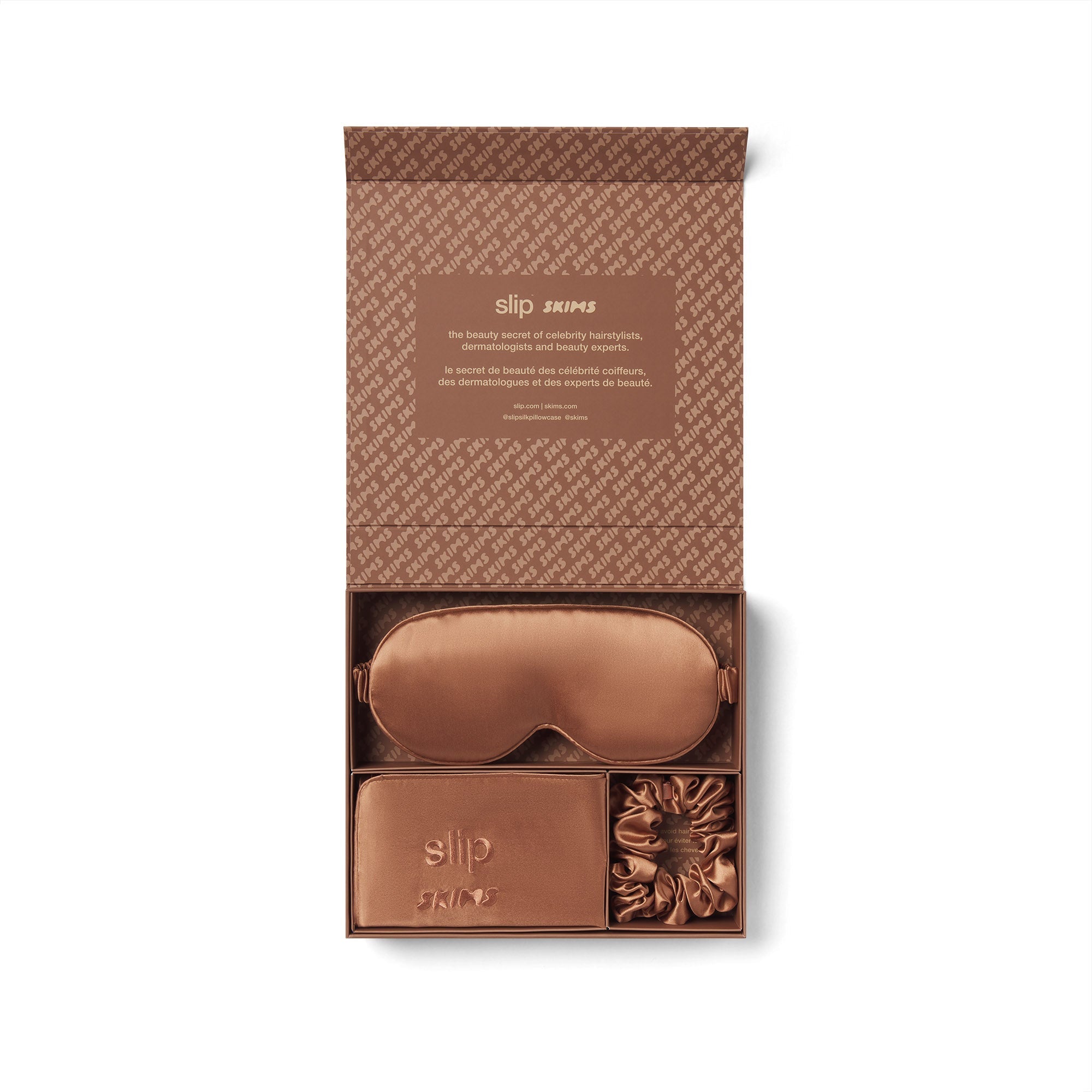 SLIP X SKIMS PURE SILK SIGNATURE GIFT SET | SIENNA