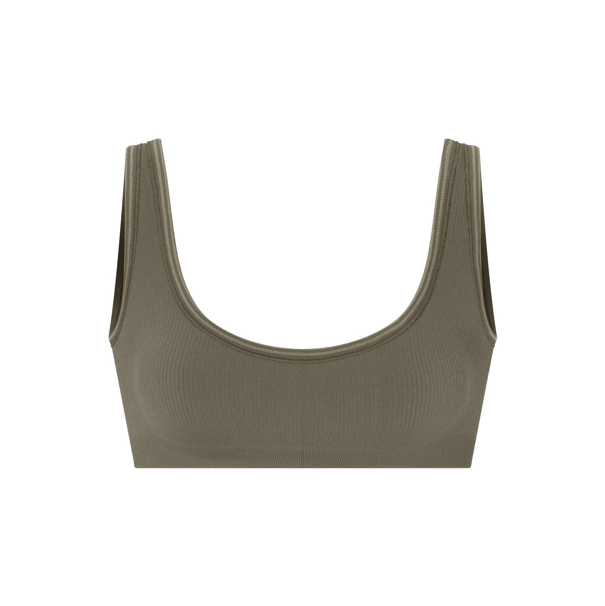 NikeSKIMS RIBBED SEAMLESS MICRO SCOOP BRA | DUSTY OAKMOSS - Mind Türkiye