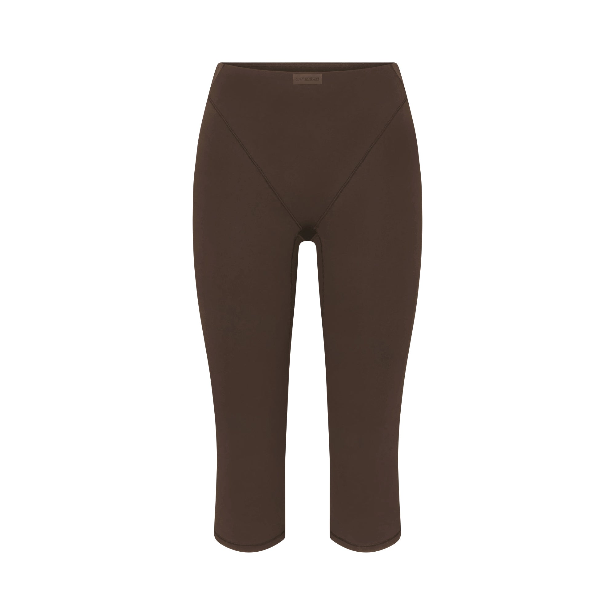 NikeSKIMS MATTE 17″ V-LINE CROP LEGGING | DARK SEPIA