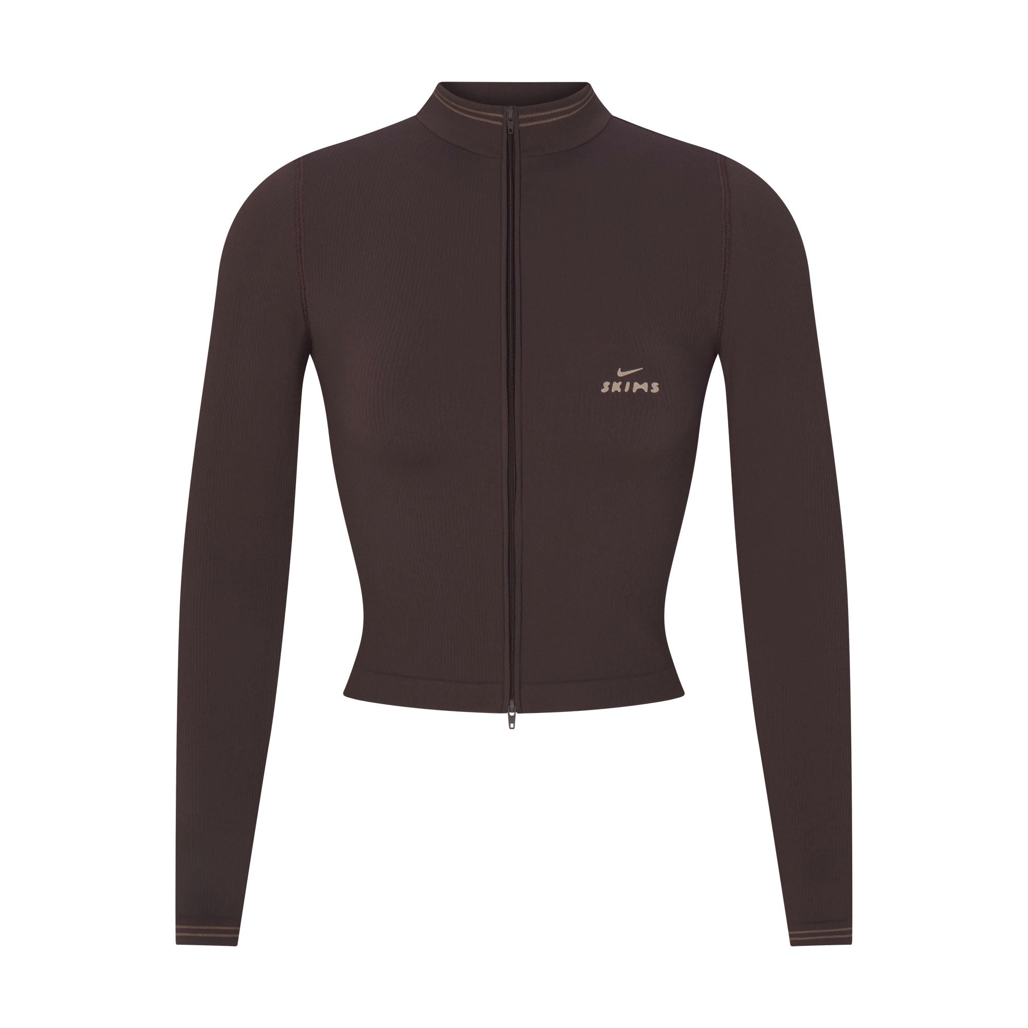 NikeSKIMS RIBBED SEAMLESS ZIP UP CROP JACKET | PHOENIX - Mind Türkiye