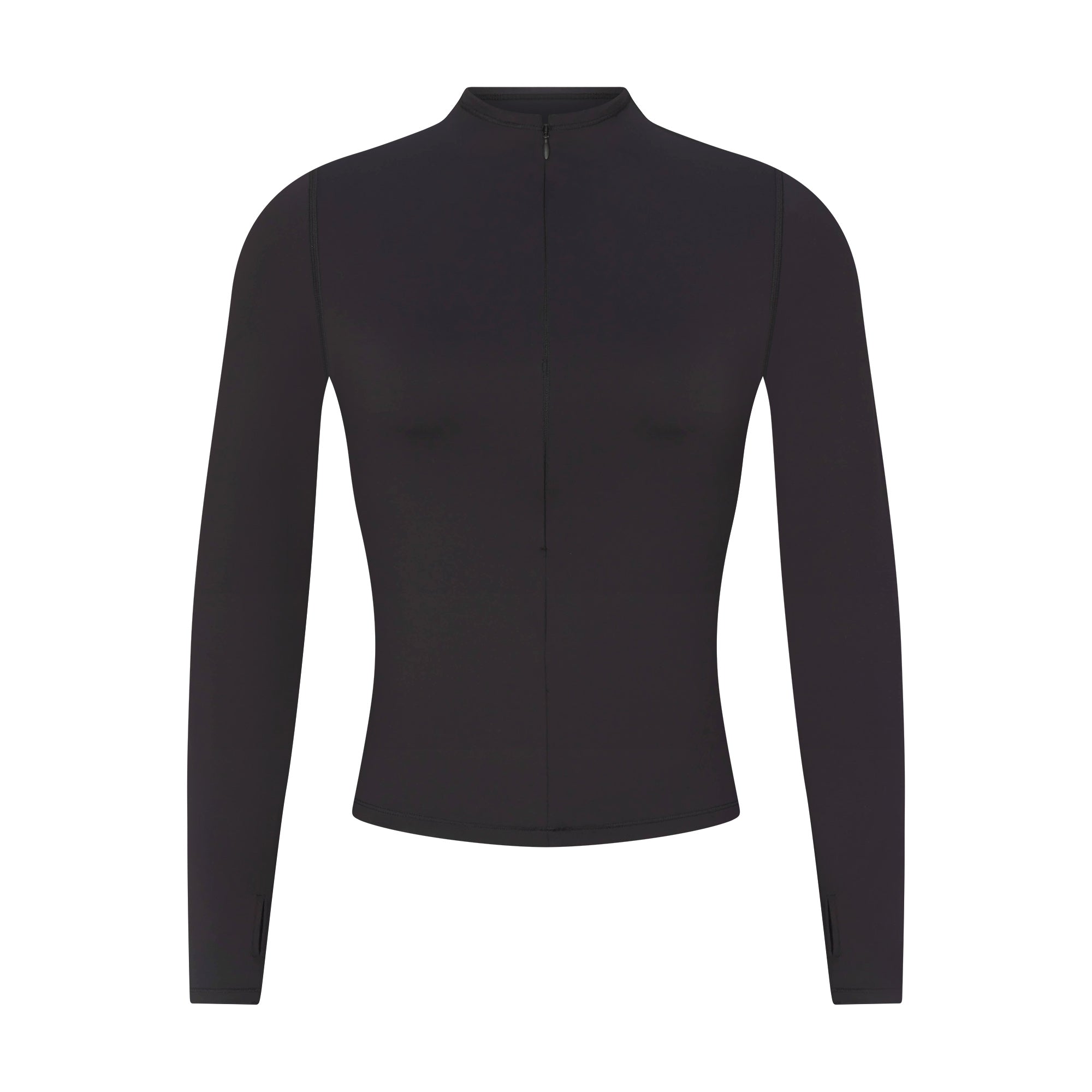 NikeSKIMS MATTE ZIP FRONT TOP | OBSIDIAN - Mind Türkiye