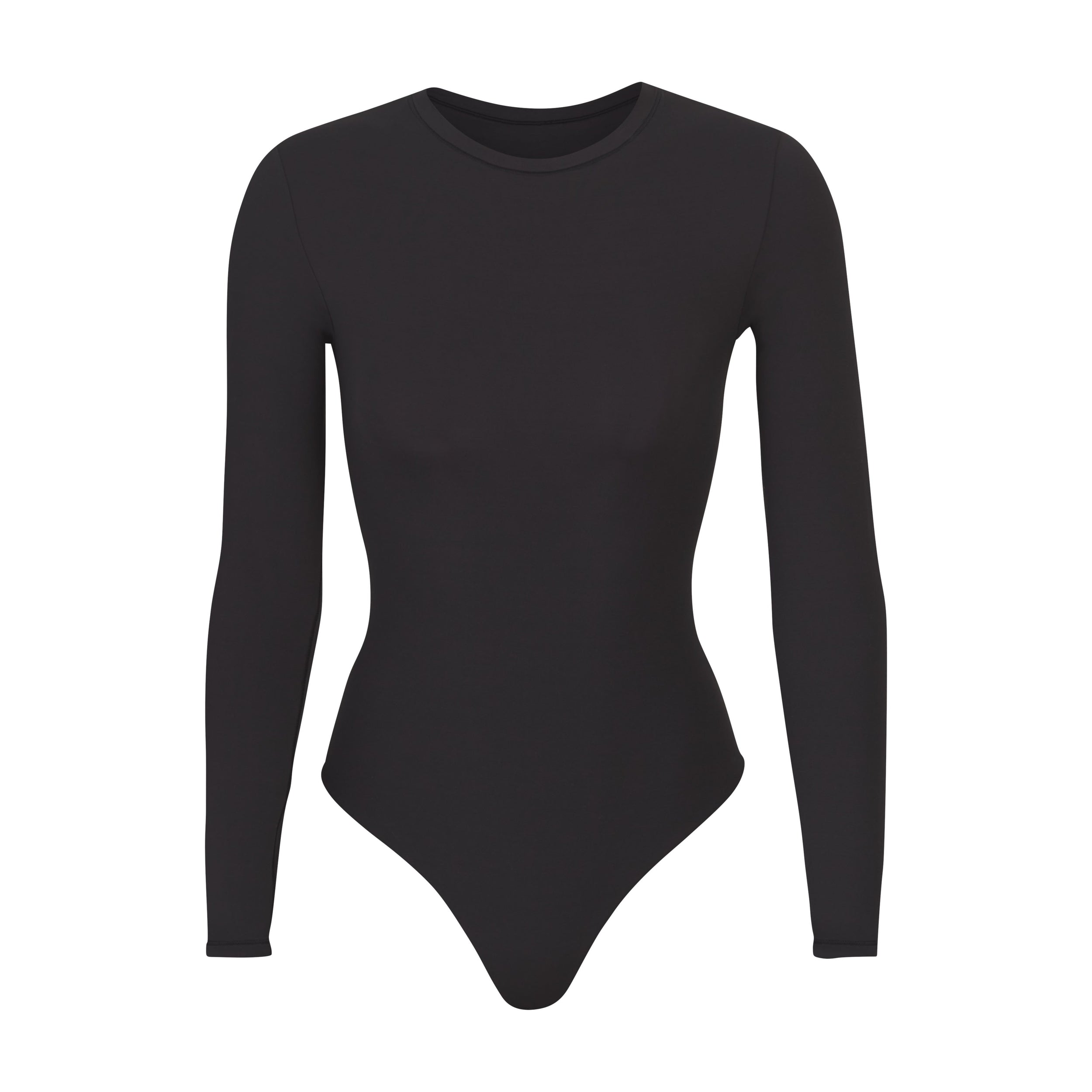 SKIMS FITS EVERYBODY LONG SLEEVE CREW NECK BODYSUIT | ONYX - Mind Türkiye
