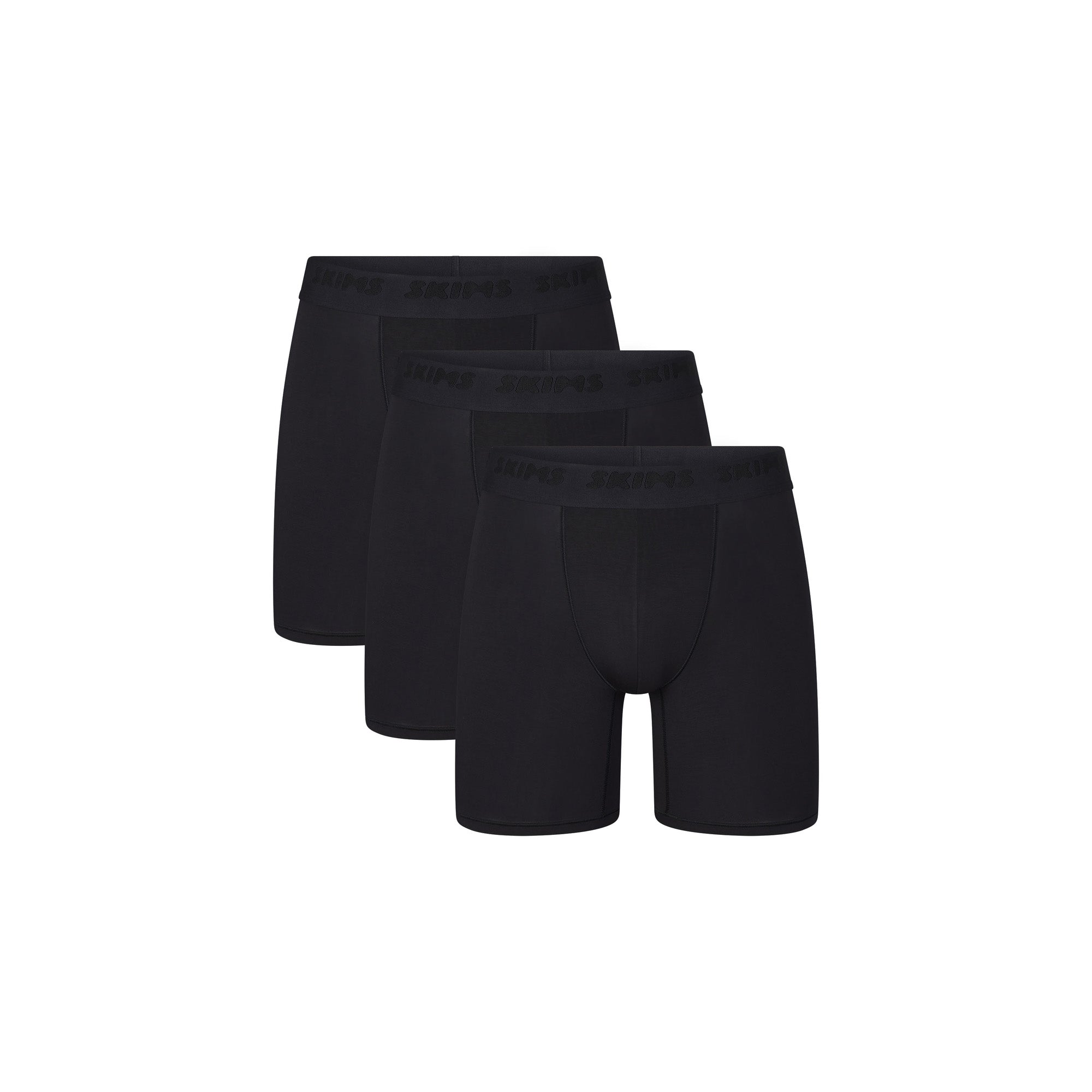 SKIMS STRETCH MENS 5″ BOXER BRIEF 3-PACK | OBSIDIAN - Mind Türkiye