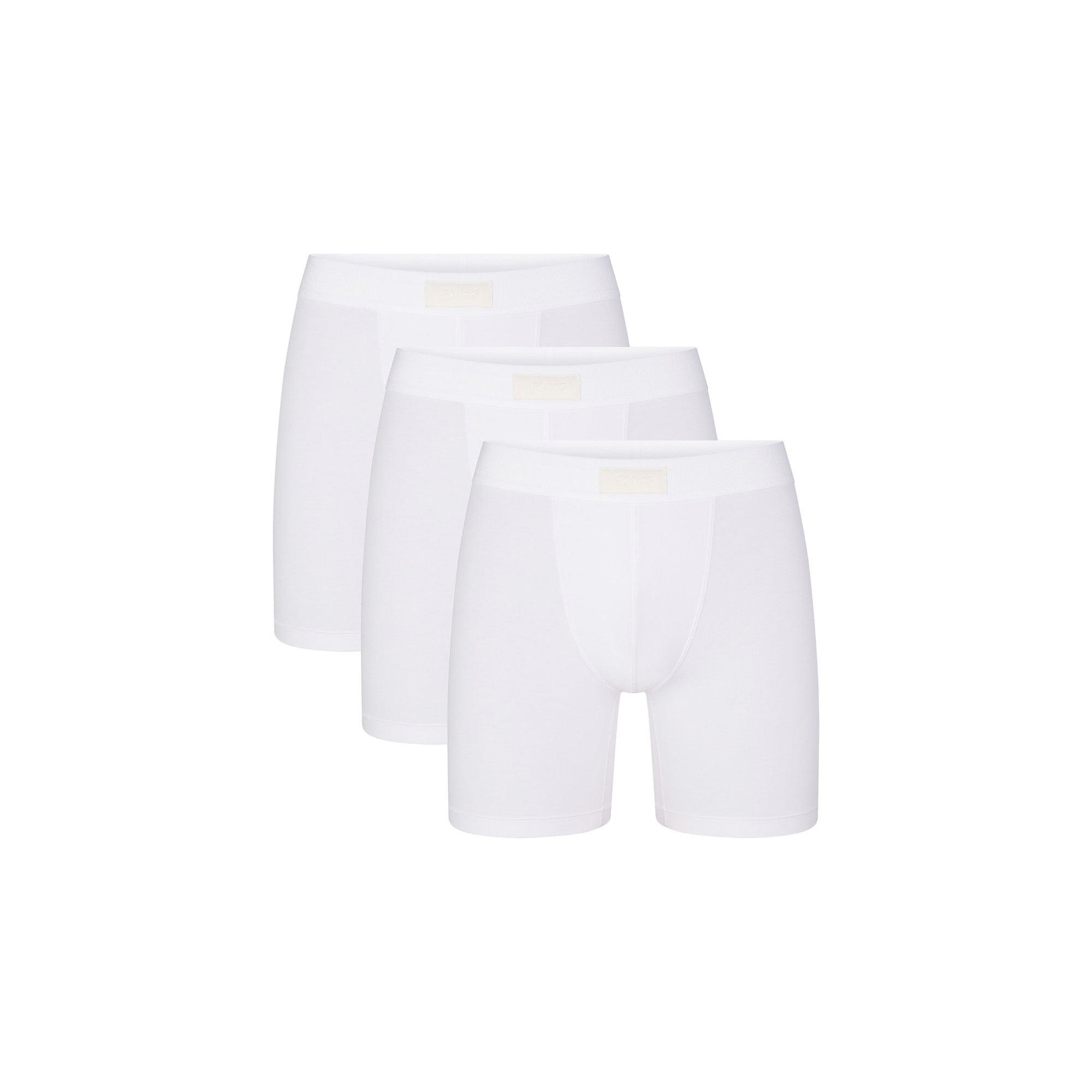 SKIMS COTTON MENS 5″ BOXER BRIEF 3-PACK | CHALK - Mind Türkiye
