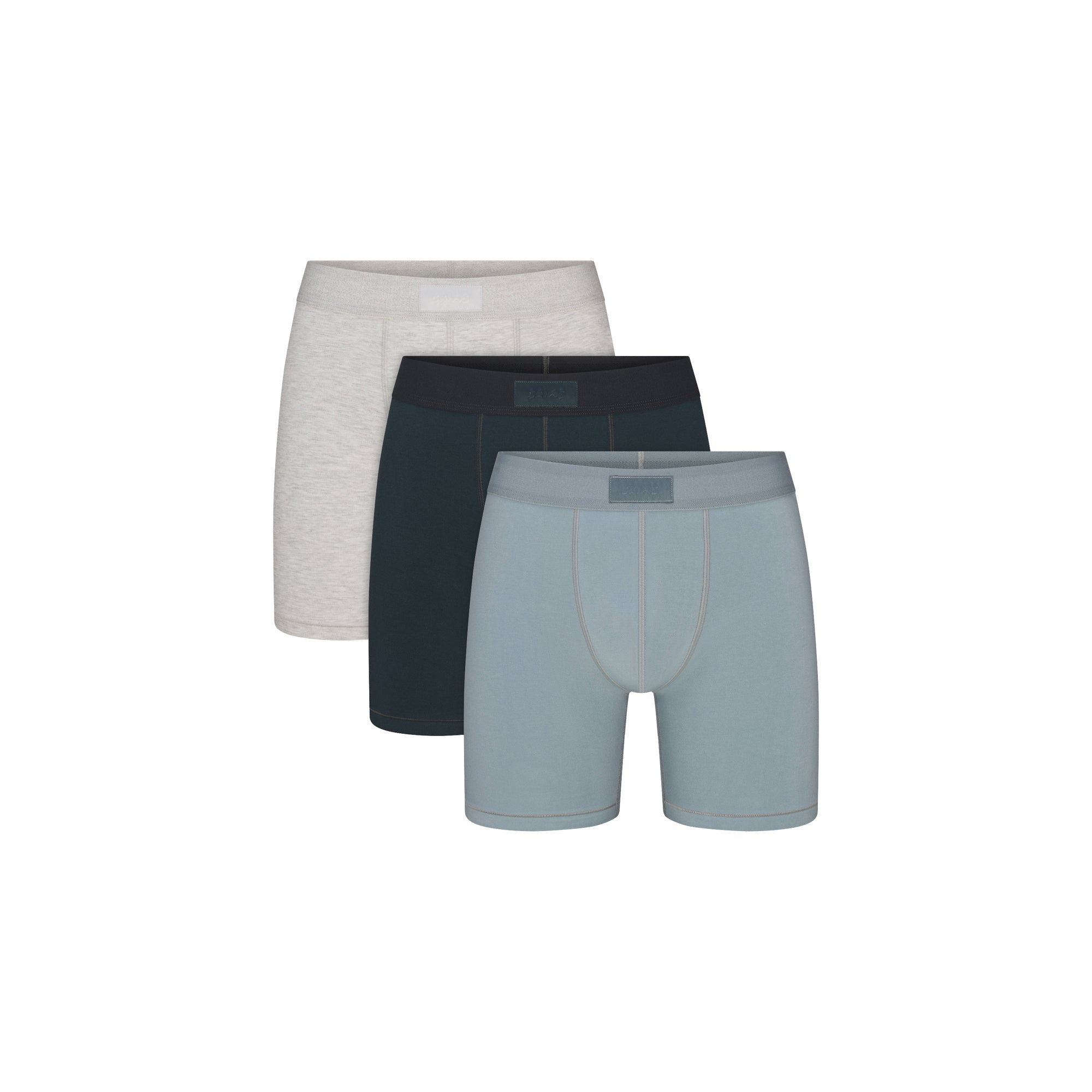 SKIMS COTTON MENS 5″ BOXER BRIEF 3-PACK | VERDANT MULTI - Mind Türkiye