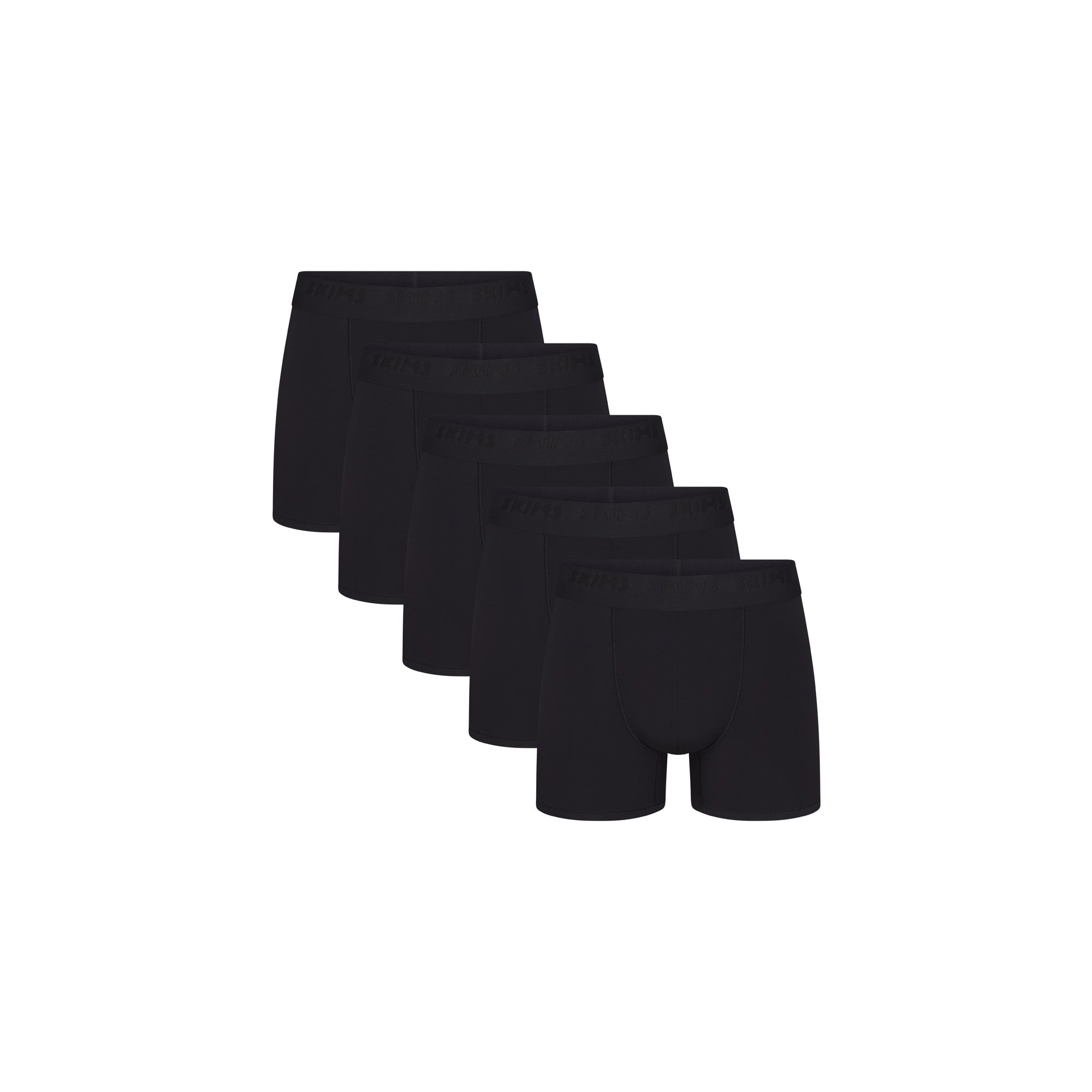 SKIMS STRETCH MENS 3″ BOXER BRIEF 5-PACK | OBSIDIAN - Mind Türkiye