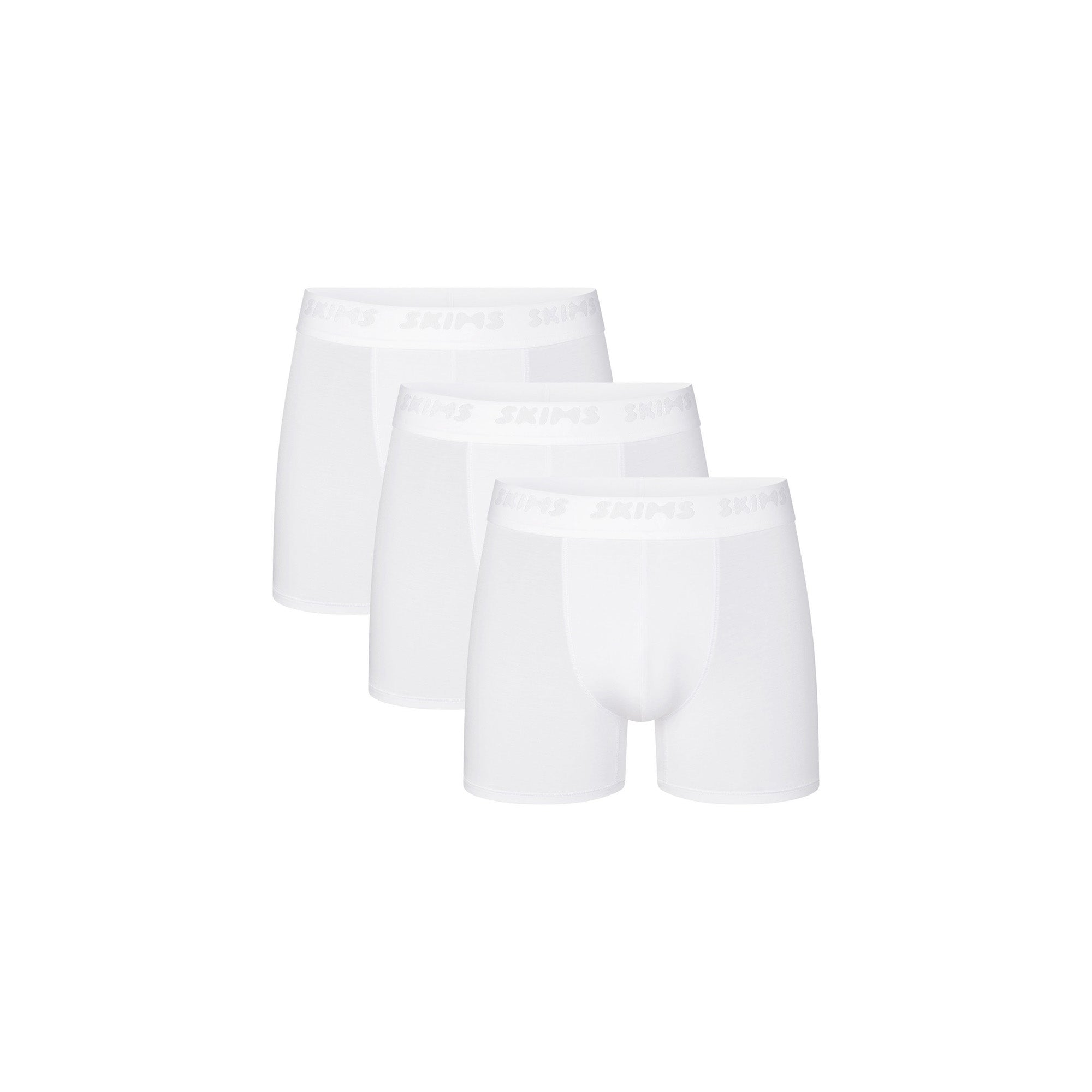 SKIMS STRETCH MENS 3″ BOXER BRIEF 3-PACK | CHALK - Mind Türkiye
