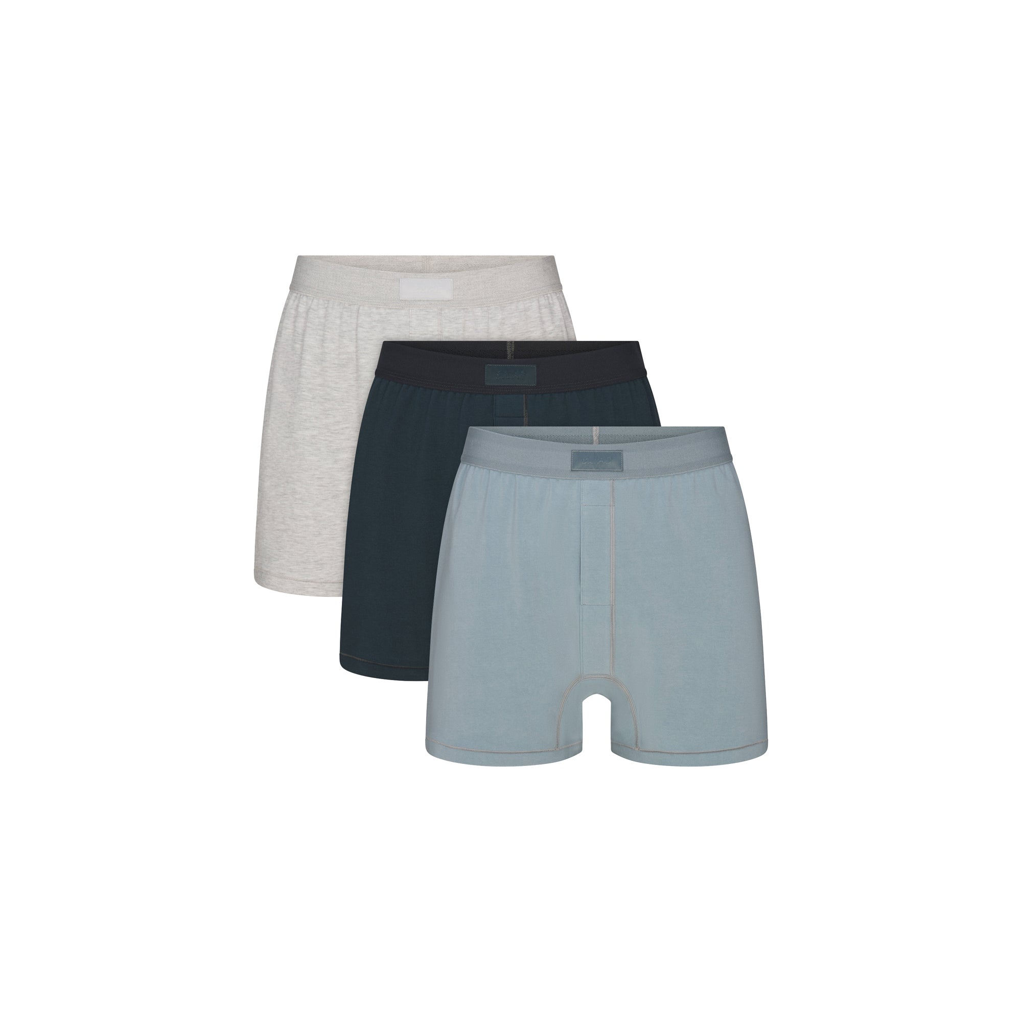 SKIMS COTTON MENS KNIT BOXER 3-PACK | VERDANT MULTI - Mind Türkiye