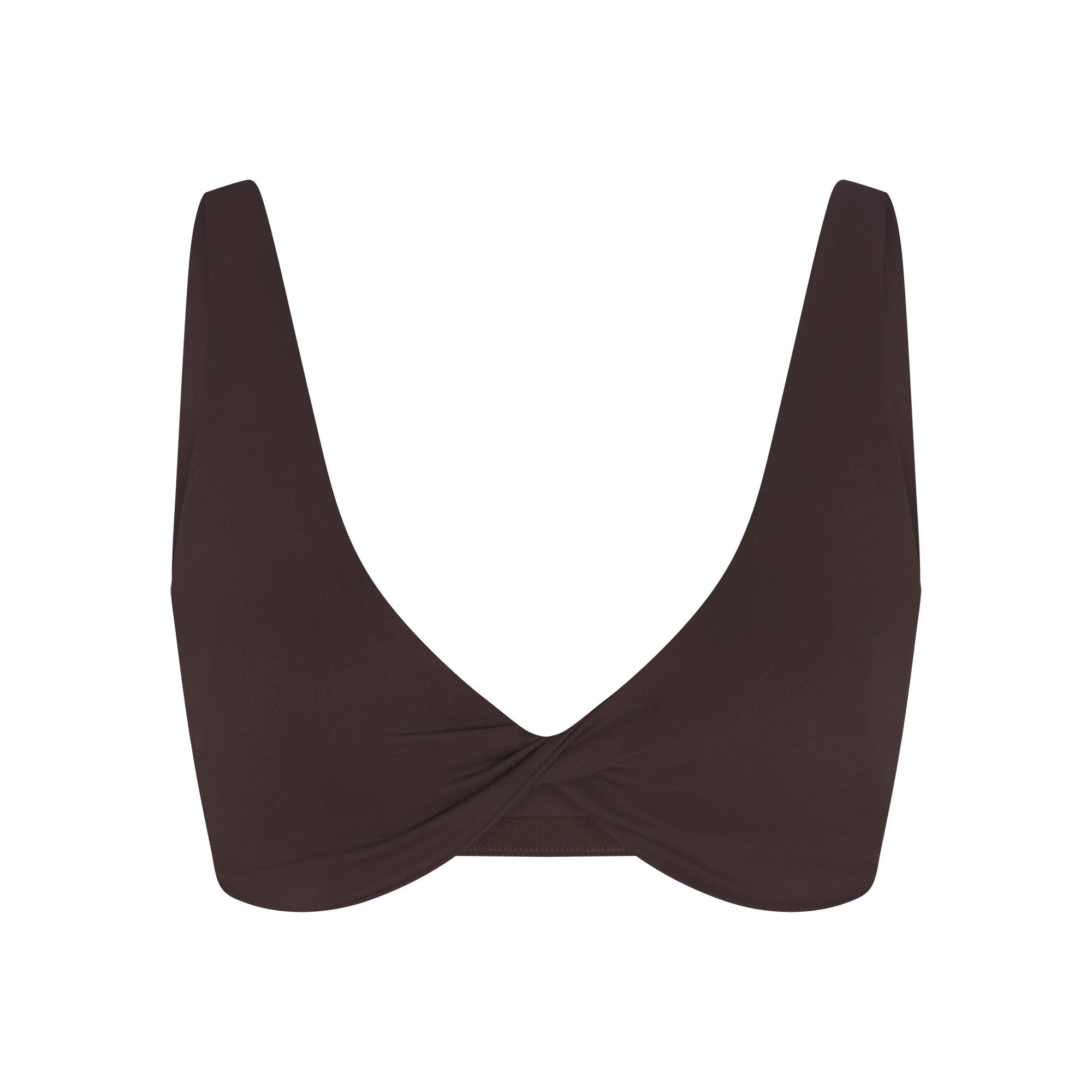 NikeSKIMS MATTE TWIST-FRONT BRA | DARK SEPIA - Mind Türkiye