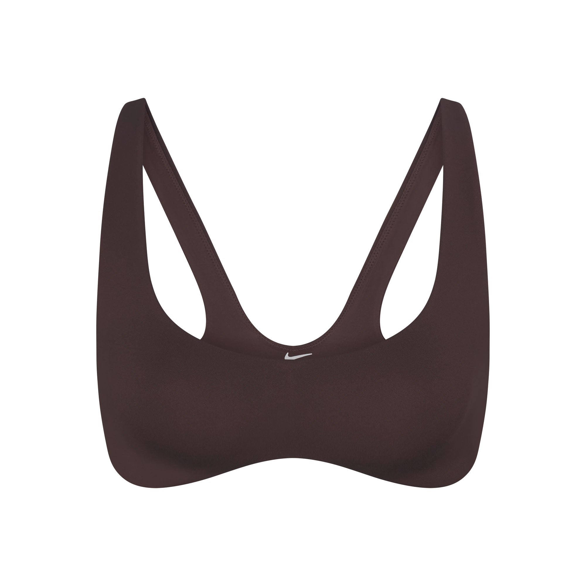 NikeSKIMS MATTE SHAPING SCOOP BRA | DARK SEPIA