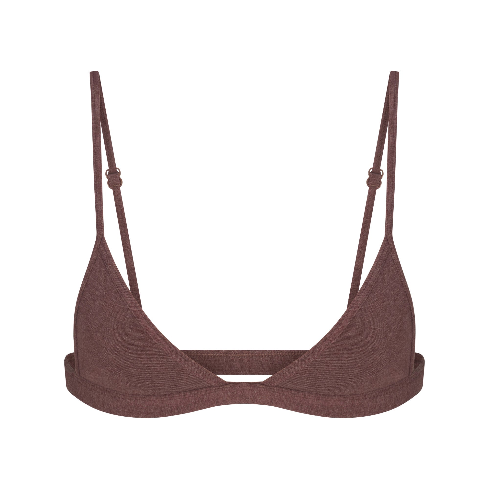 SKIMS EVERYDAY COTTON TRIANGLE BRALETTE | COCOA HEATHER - Mind Türkiye