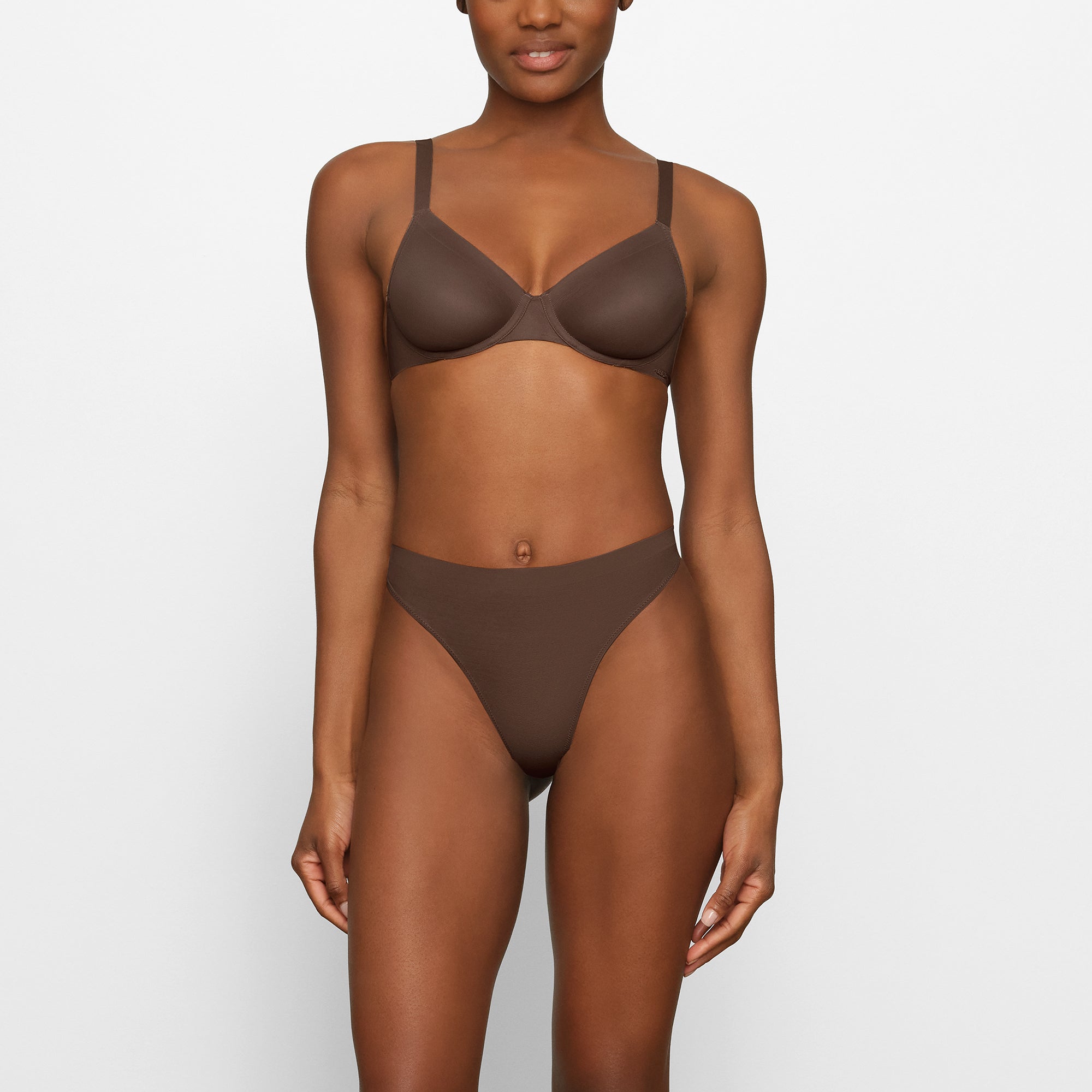 SKIMS NO SHOW UNLINED DEMI BRA | ESPRESSO - Mind Türkiye