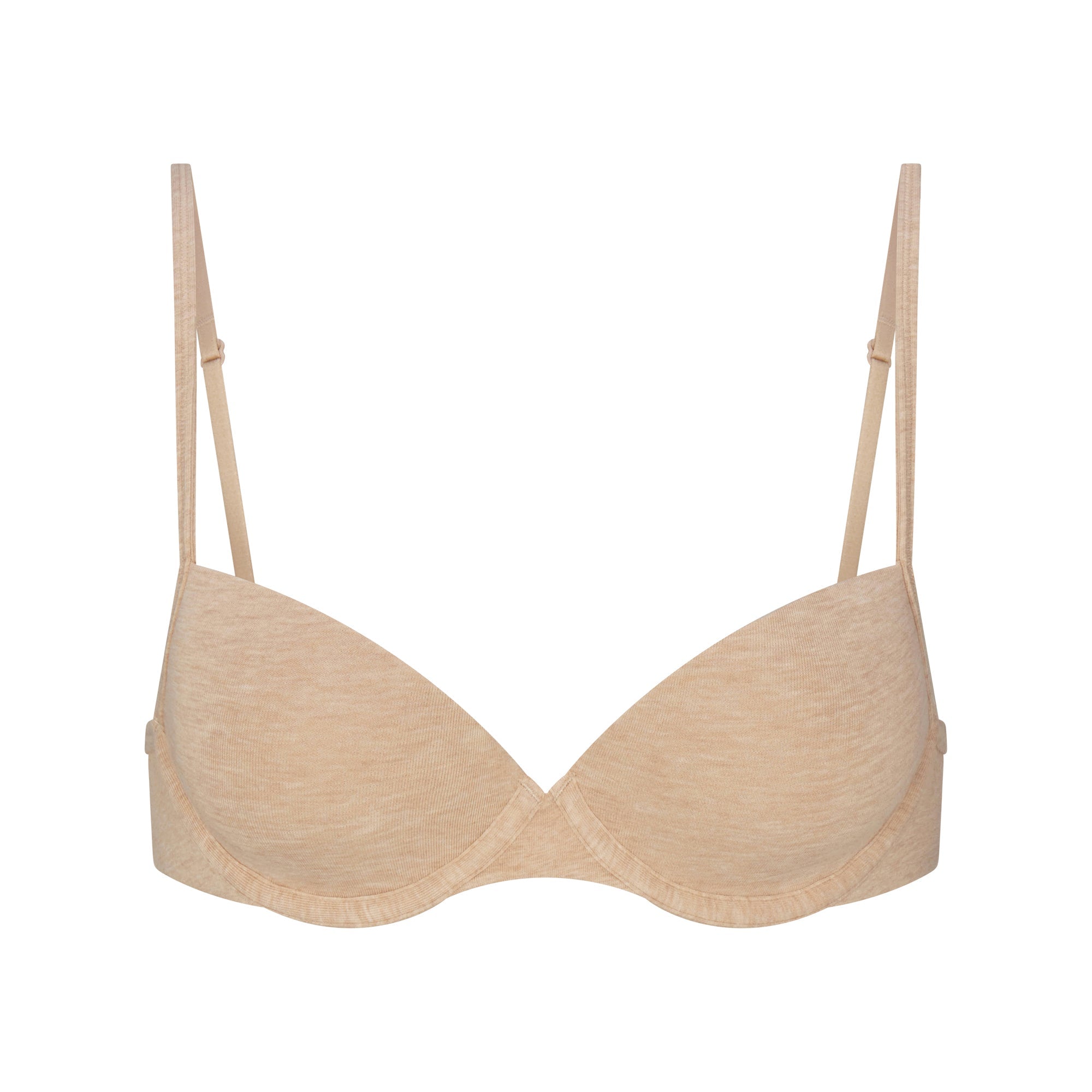 SKIMS EVERYDAY COTTON T-SHIRT BRA | CLAY HEATHER