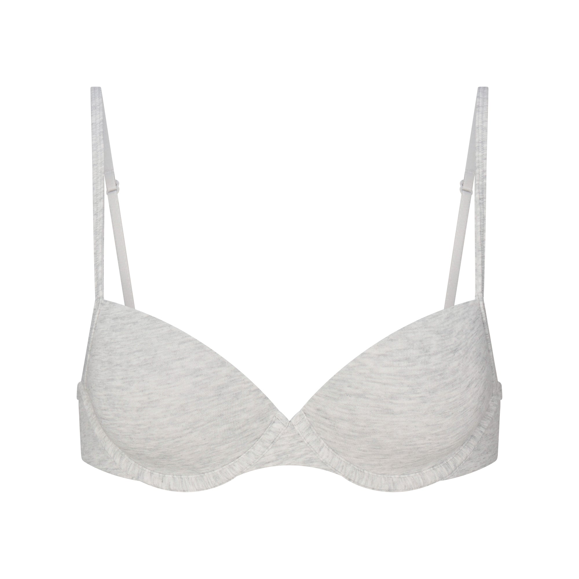SKIMS EVERYDAY COTTON T-SHIRT BRA | LIGHT HEATHER GREY - Mind Türkiye