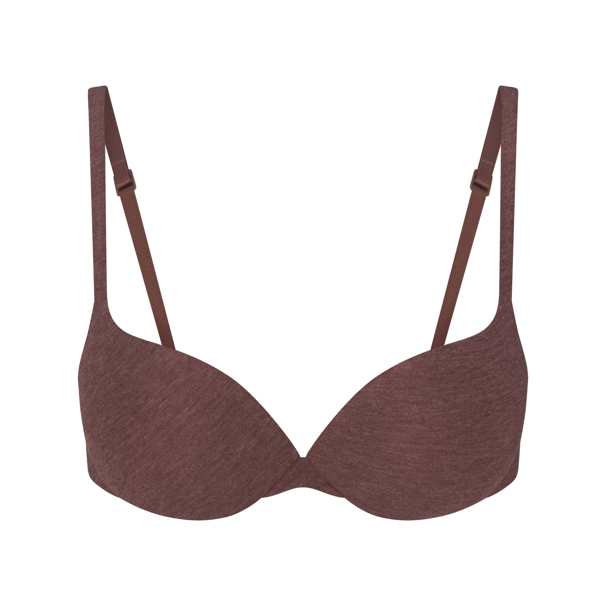 SKIMS EVERYDAY COTTON ULTIMATE TEARDROP PUSH-UP BRA | COCOA HEATHER
