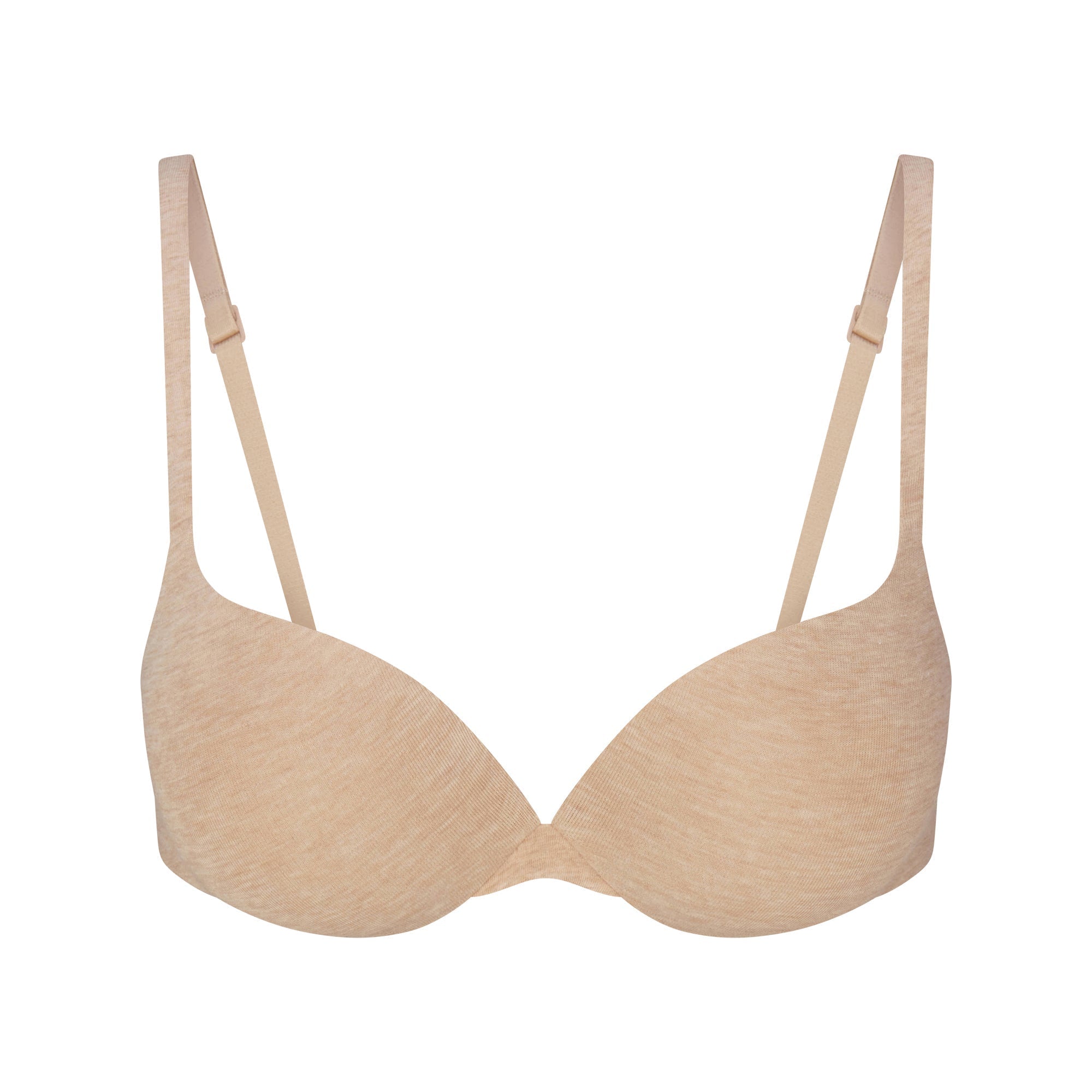 SKIMS EVERYDAY COTTON ULTIMATE TEARDROP PUSH-UP BRA | CLAY HEATHER - Mind Türkiye