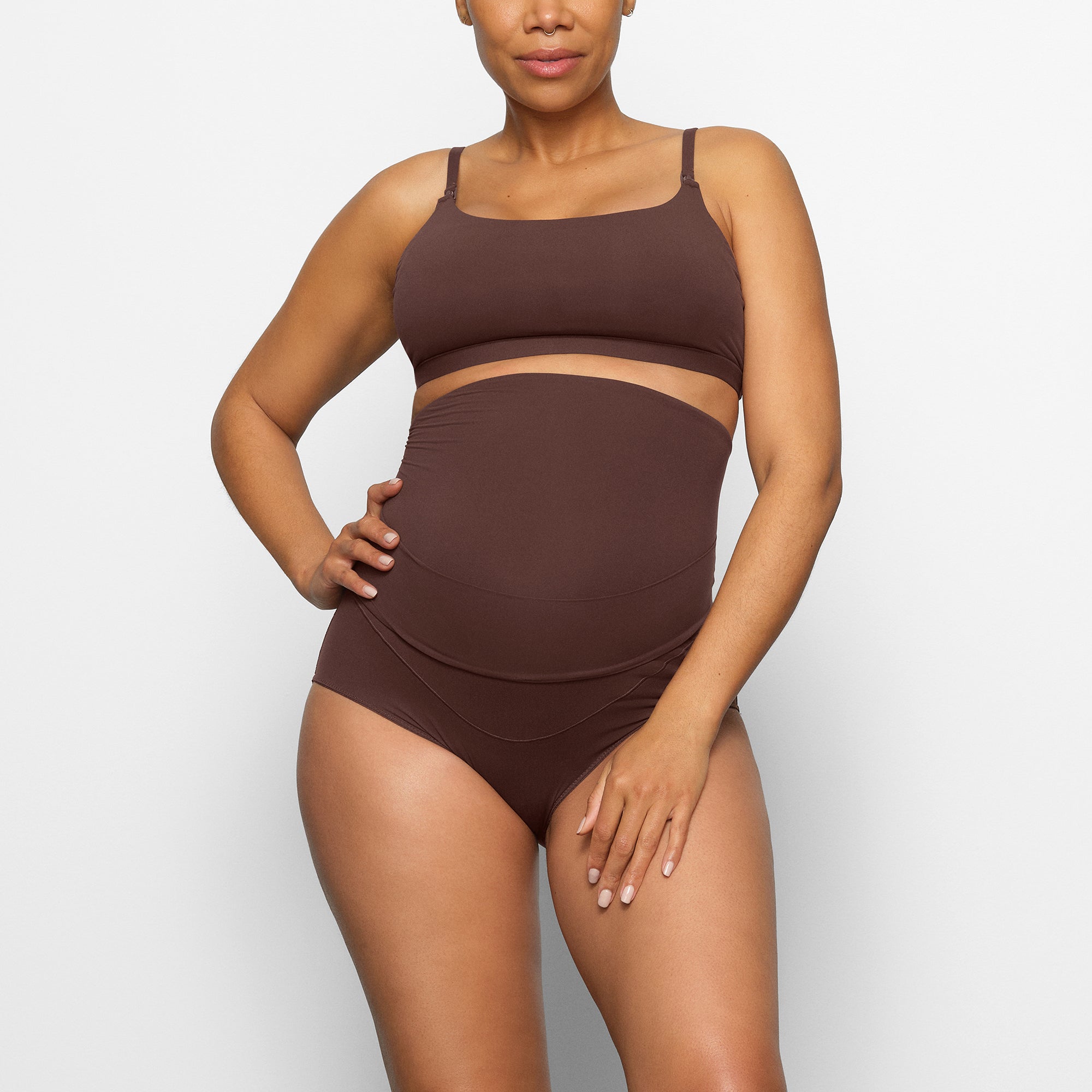 SKIMS FITS EVERYBODY MATERNITY PUMPING SCOOP BRALETTE | COCOA - Mind Türkiye