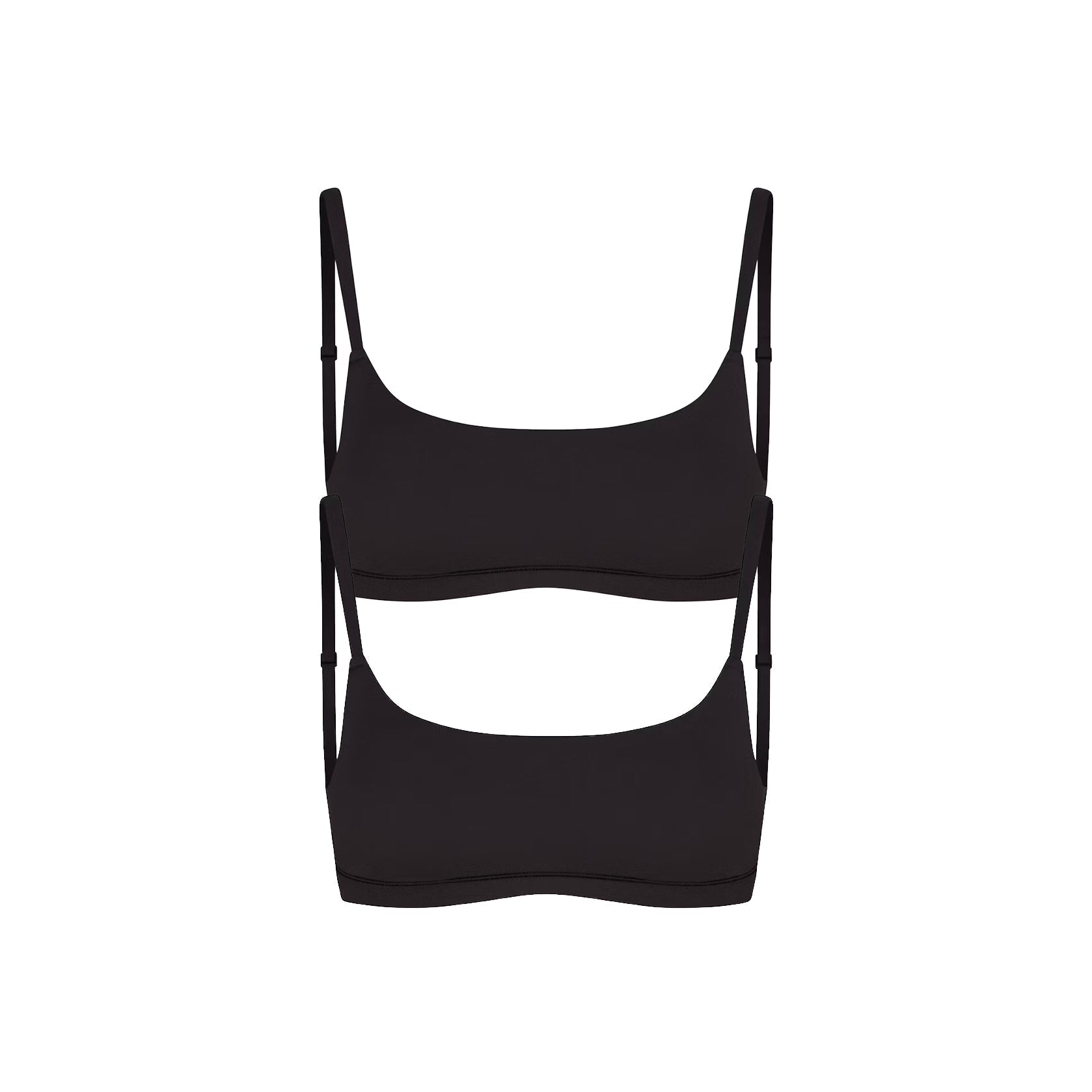 SKIMS FITS EVERYBODY SCOOP BRALETTE 2-PACK | ONYX - Mind Türkiye
