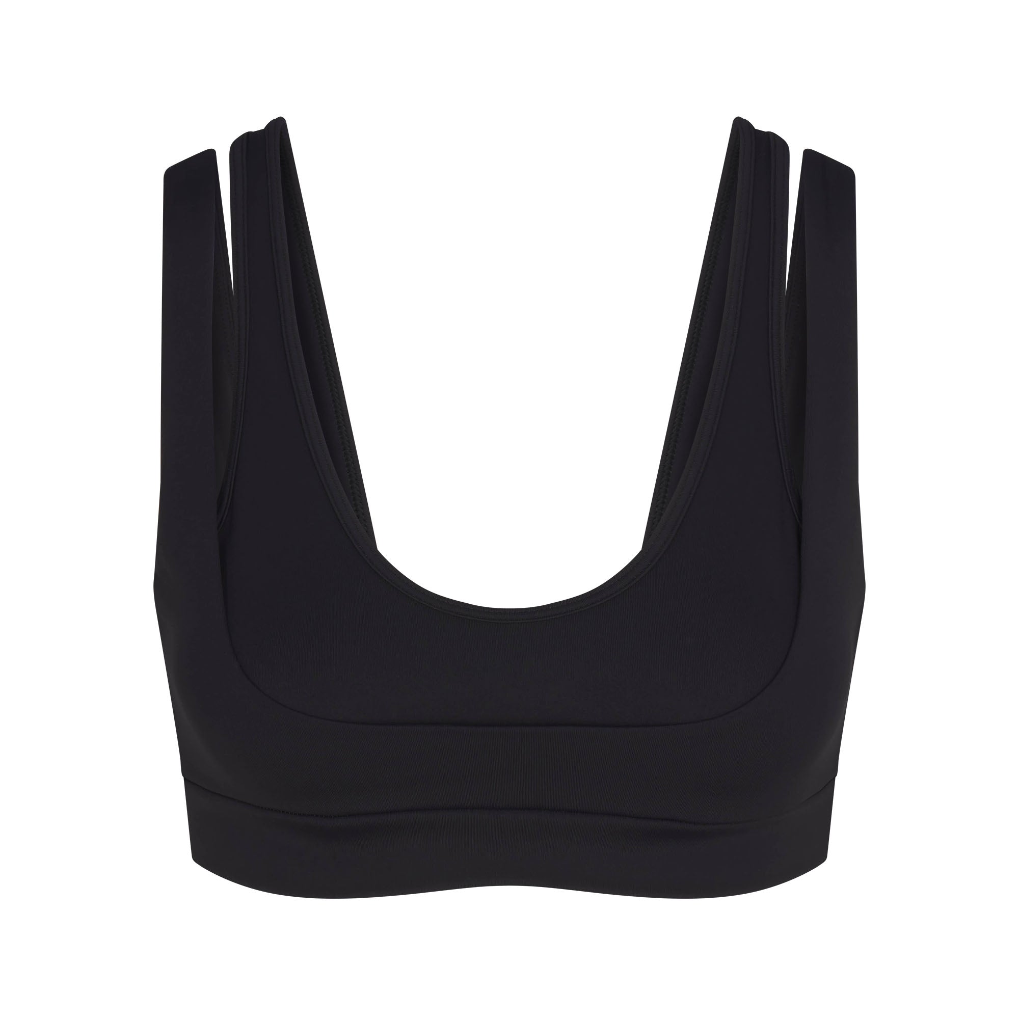 NikeSKIMS MATTE DOUBLE STRAP SCOOP BRA | OBSIDIAN - Mind Türkiye