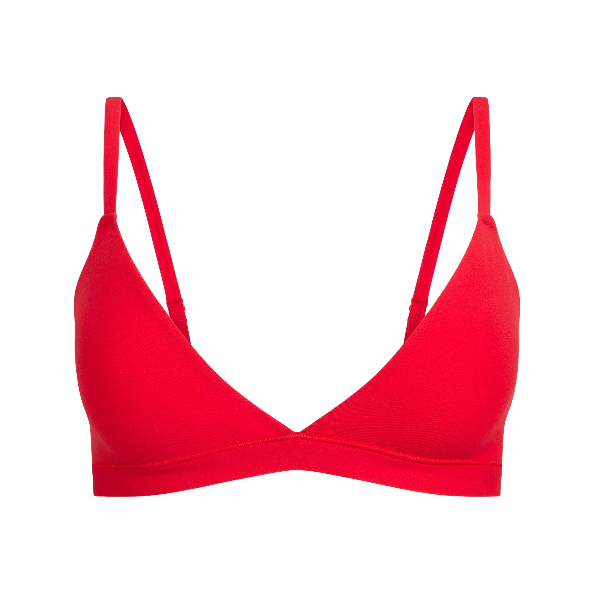 SKIMS FITS EVERYBODY TRIANGLE BRALETTE | CHERRY
