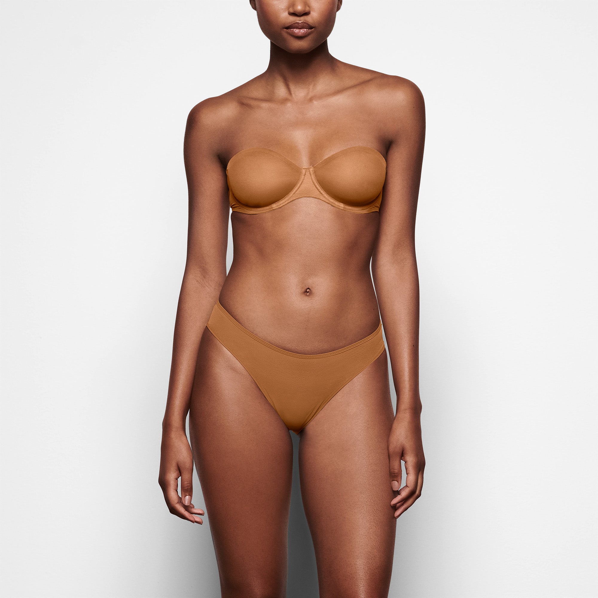 SKIMS ULTRA FINE MESH STRAPLESS BRA | BRONZE - Mind Türkiye