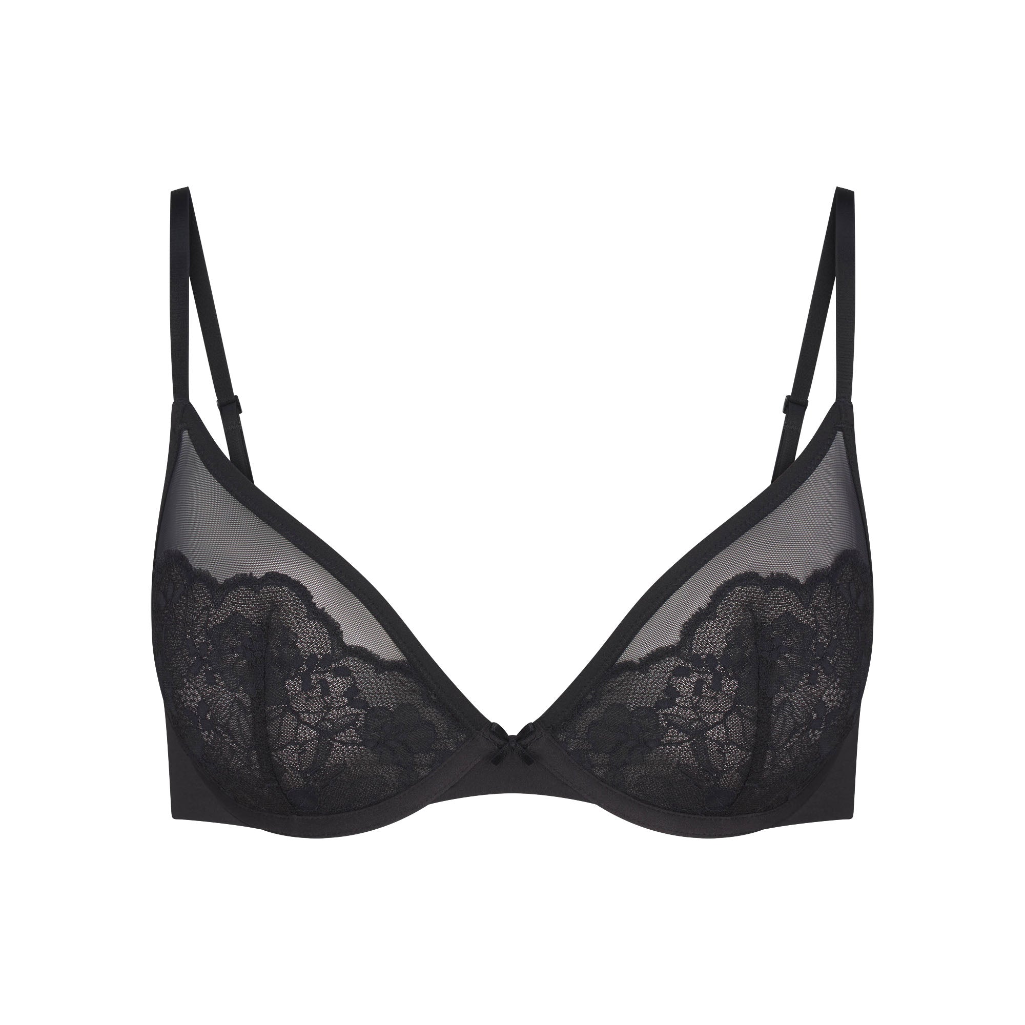 SKIMS LACE UNLINED DEMI BRA | ONYX - Mind Türkiye