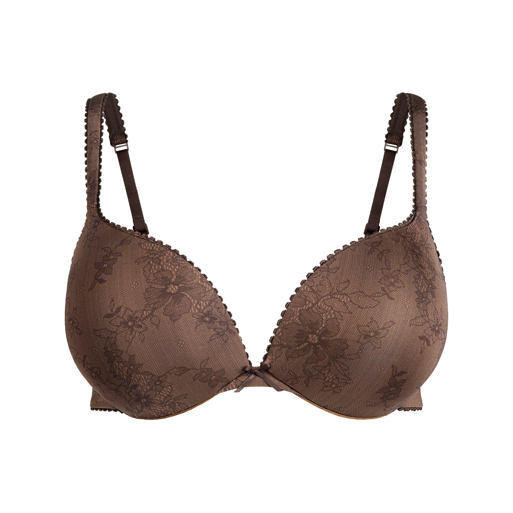 SKIMS ULTIMATE PICOT TEARDROP PUSH-UP BRA | OXIDE LACE PRINT - Mind Türkiye