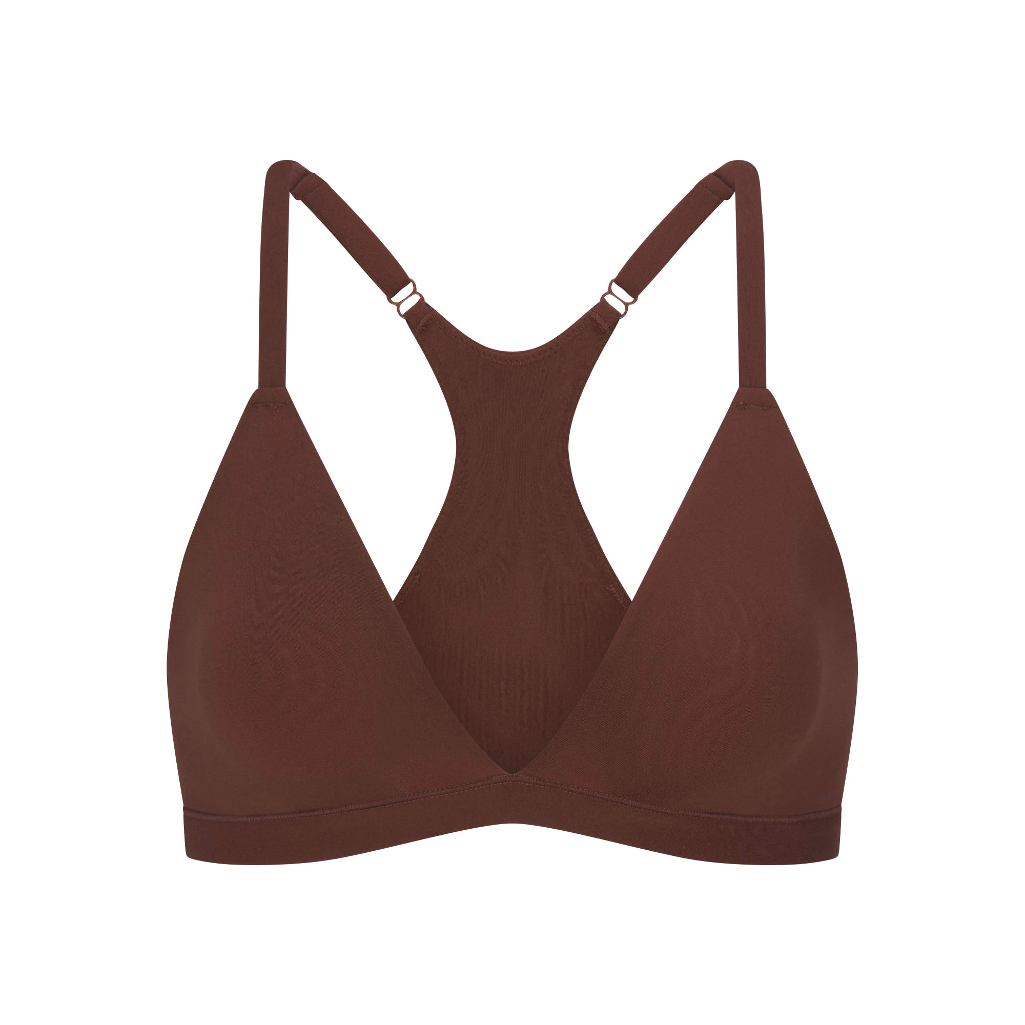 SKIMS FITS EVERYBODY RACERBACK TRIANGLE BRALETTE | COCOA