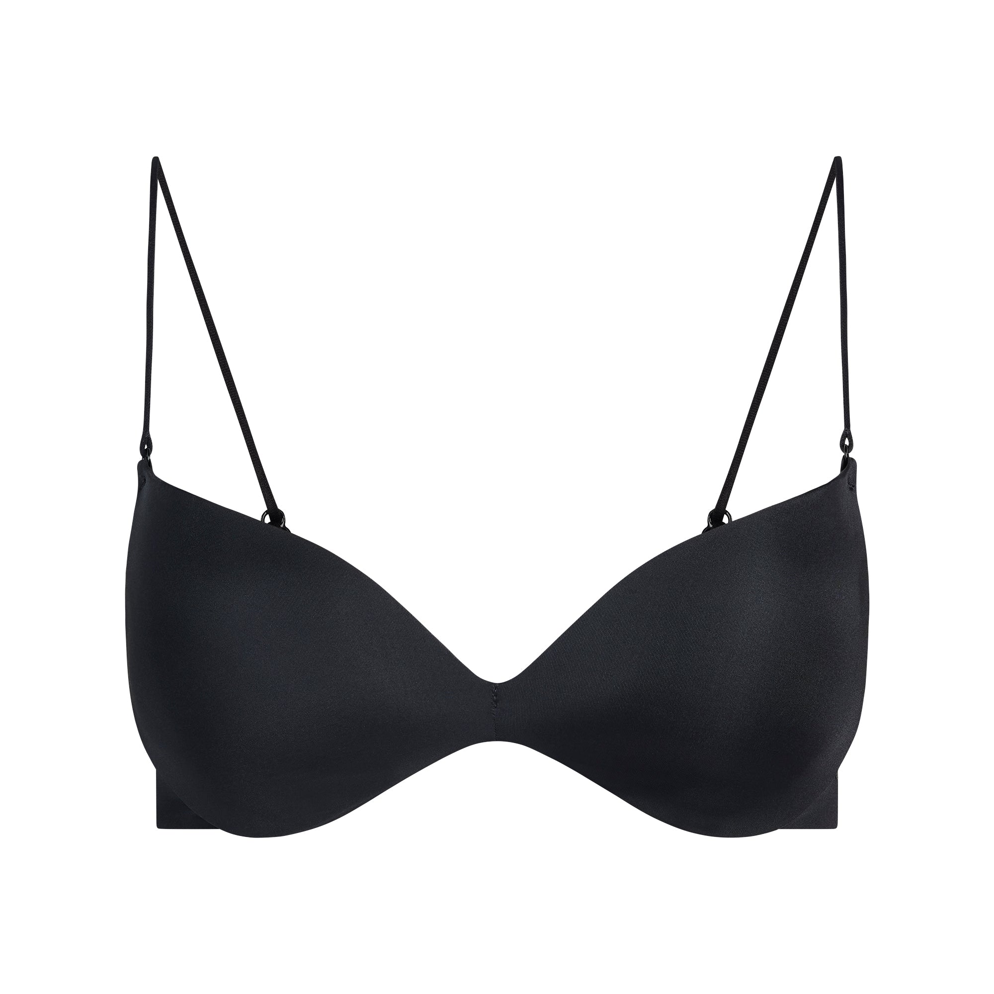 SKIMS WIRELESS FORM MICRO STRAP PLUNGE BRA | ONYX