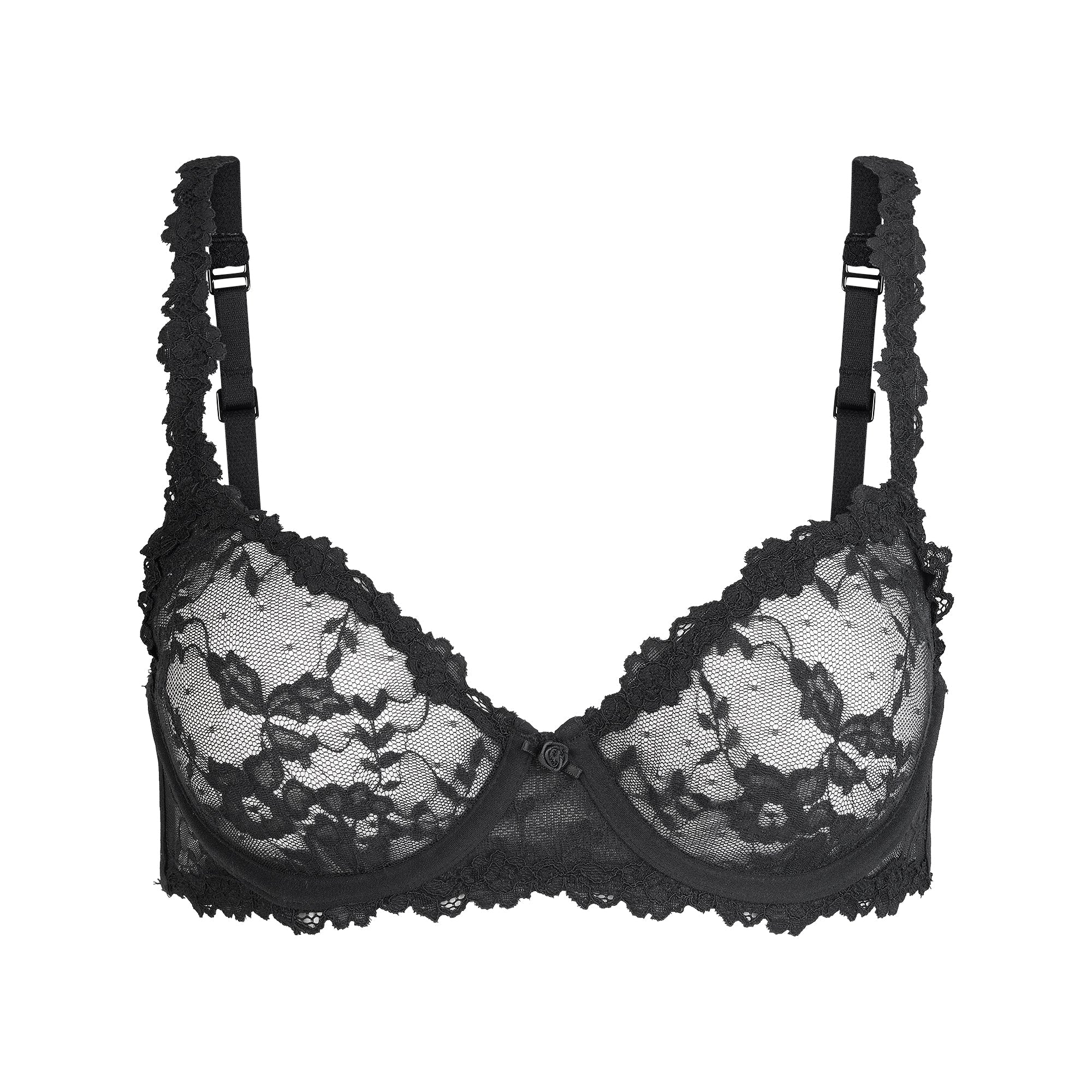 SKIMS STRETCH LACE UNLINED DEMI BRA | SOOT - Mind Türkiye