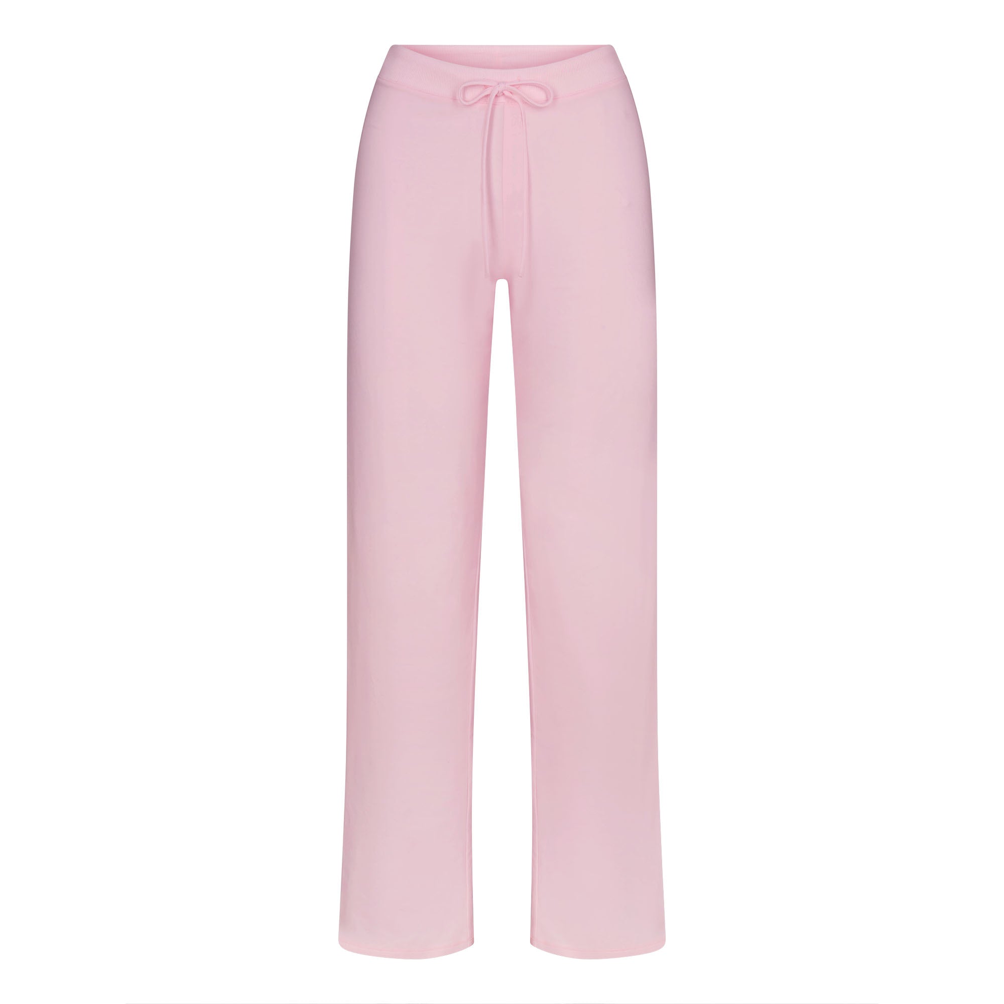 SKIMS COTTON JERSEY STRAIGHT LEG PANT | CHERRY BLOSSOM